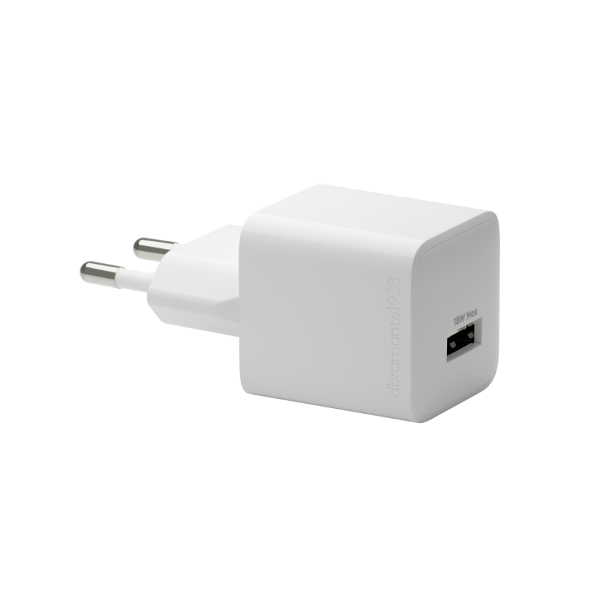 dbramante1928 - Re-charge - Vegglader GaN - USB-A 18W EU - Hvit v:3144291