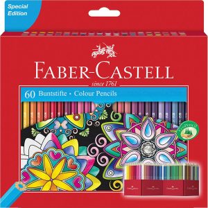 Faber-Castell – Castle fargeblyanter – eske med 60 stk v:3387814 Faber-Castell – Castle fargeblyanter – eske med 60 stk v:3387814
