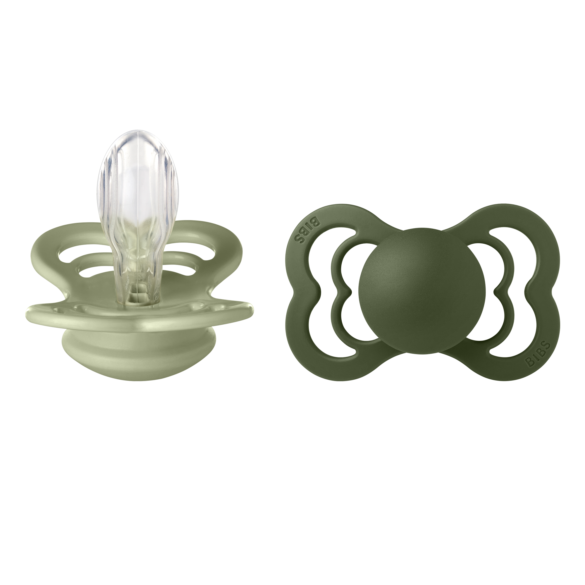 BIBS – Pacifier Supreme 2 PACK Silicone – Sage/Hunter Green – Size 2 v:2848510 BIBS – Pacifier Supreme 2 PACK Silicone – Sage/Hunter Green – Size 2 v:2848510