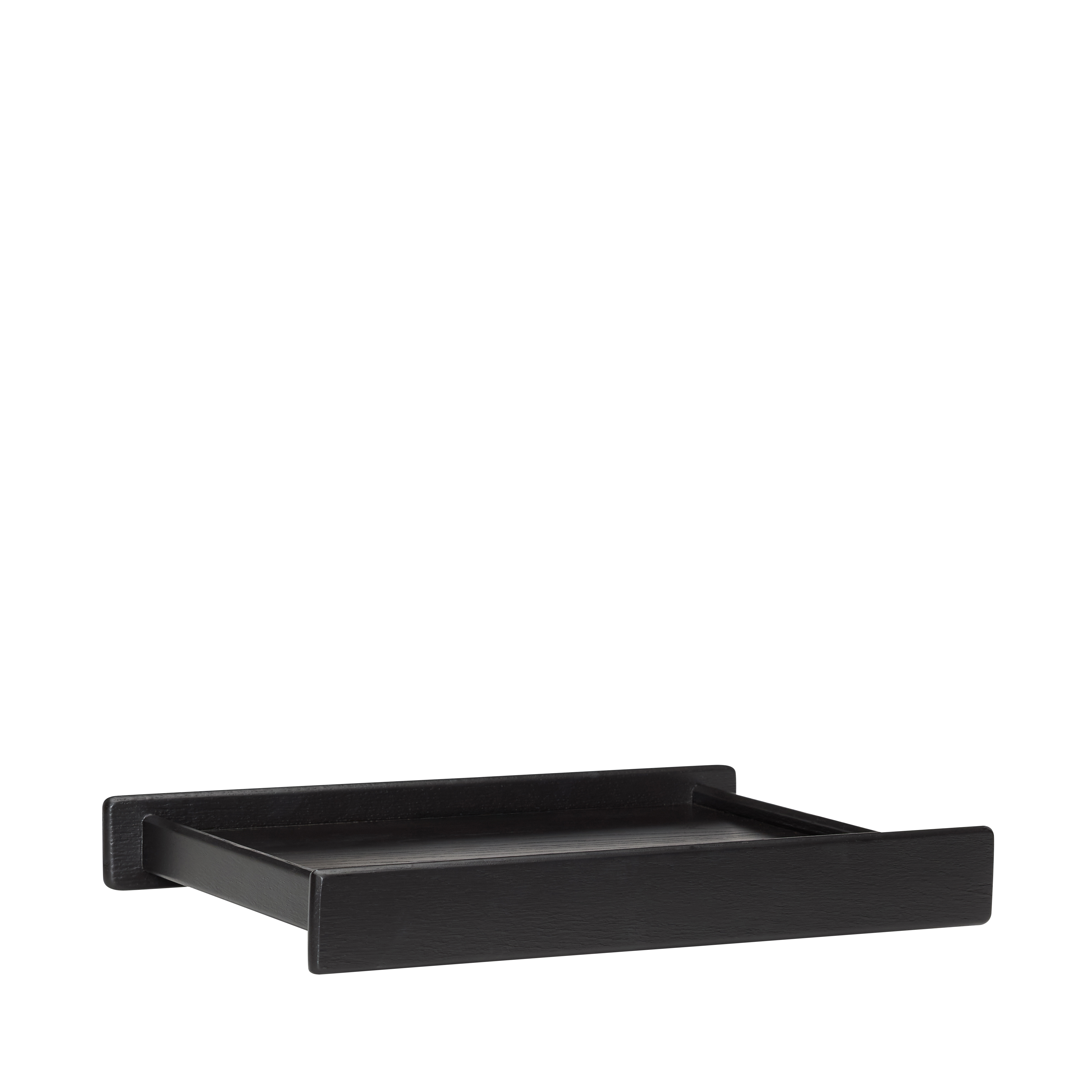 Hübsch - Less Tray - Black - 42x33xh6cm - Gratis frakt v:6859259