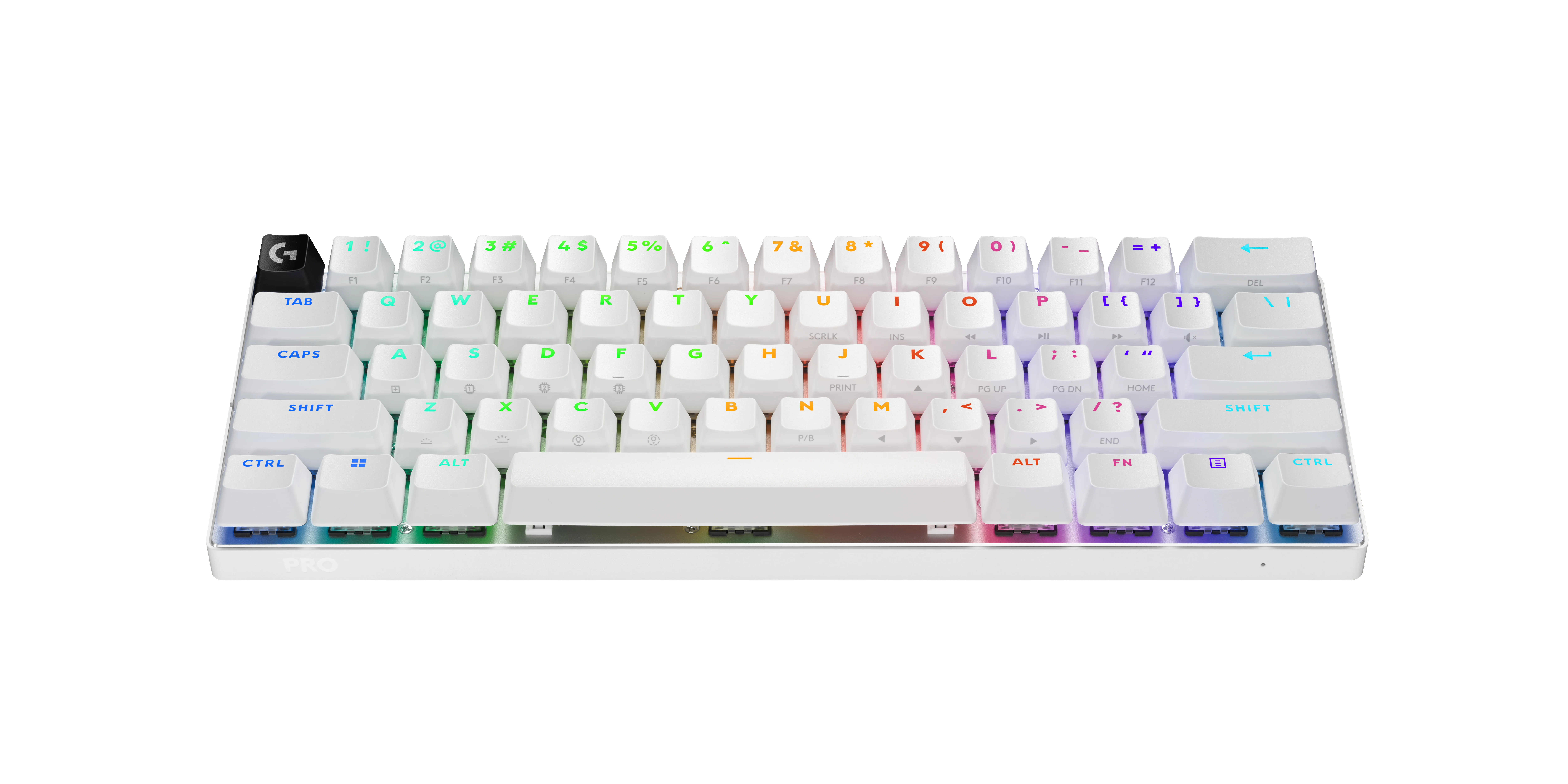 Logitech - G PRO X 60 LIGHTSPEED Wireless Gaming Keyboard - Nordic - Tactile White - Gratis frakt v:9198258