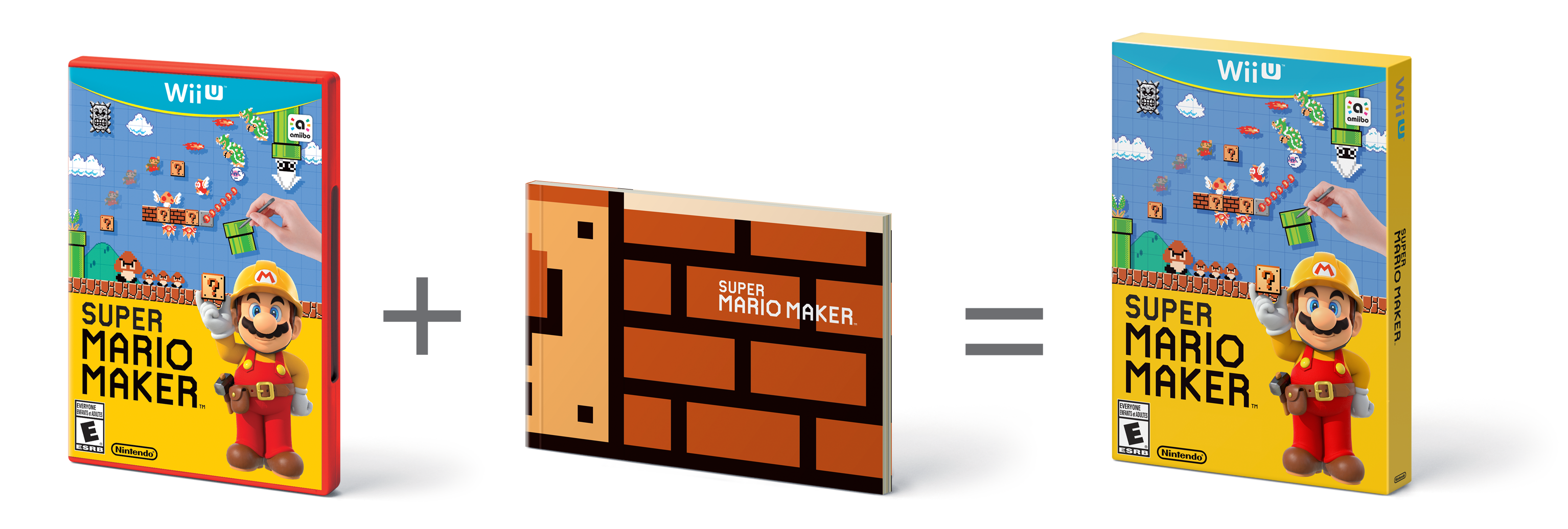 Super Mario Maker + Artbook - Wii U - Engelsk - Standard + Artbook v:6536200