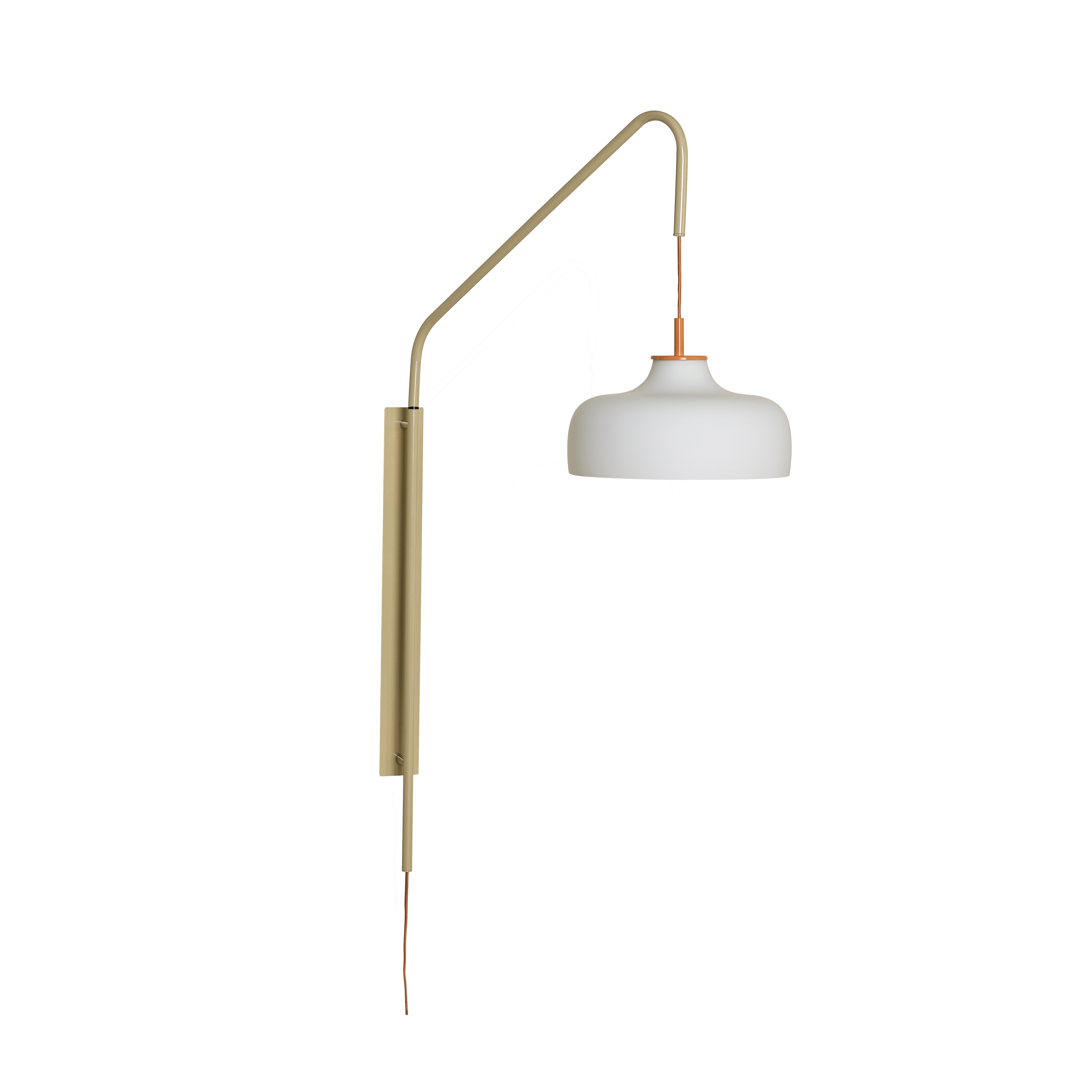 Hübsch - Current Wall Light - Sand - 71x30xh111cm - Gratis frakt v:1424987