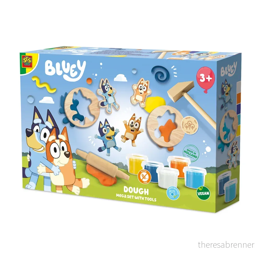 SES Creative - Bluey - Dough Mega Set 5 x 90g (S14097) v:1526438