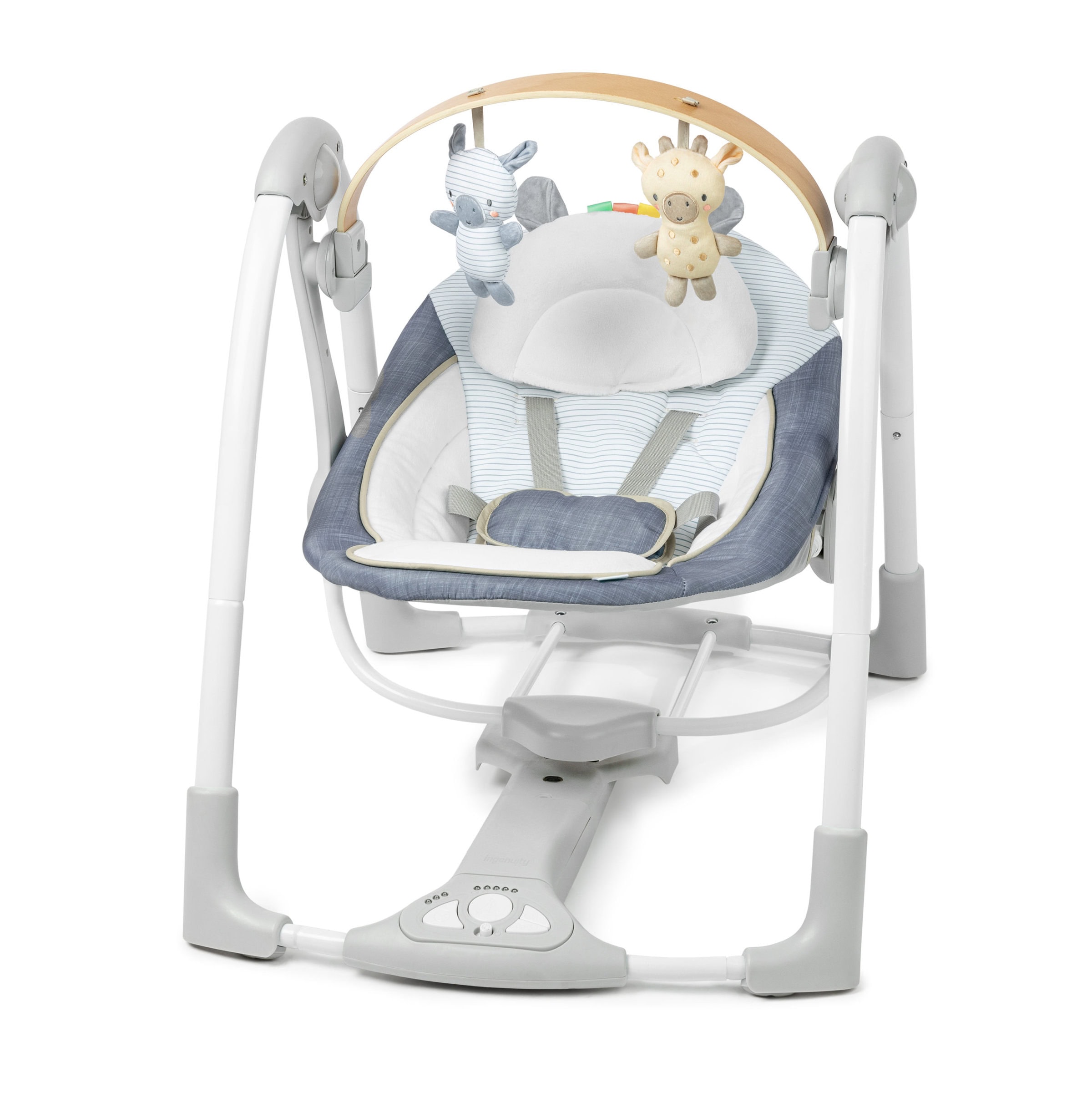 Ingenuity - Swing 'n Go Portable Swing - Chambray (IN-16925) - Gratis frakt v:7503195
