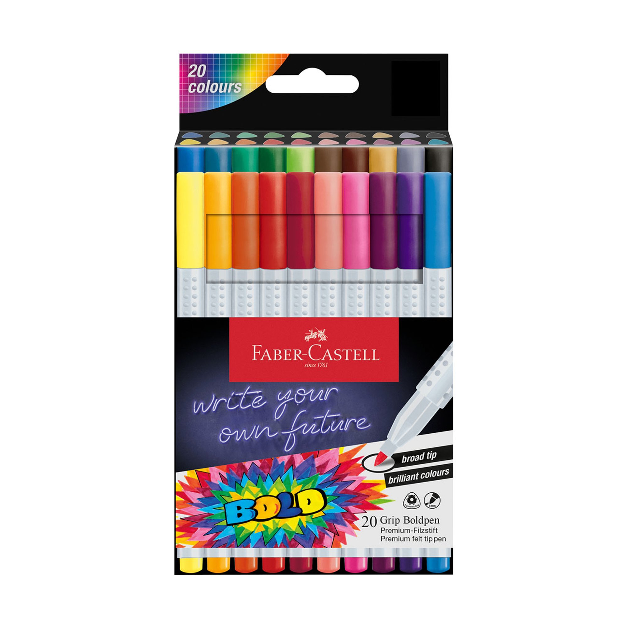 Faber-Castell – Grip Ball Pen Set – 20 pcs. (155318) v:1262880