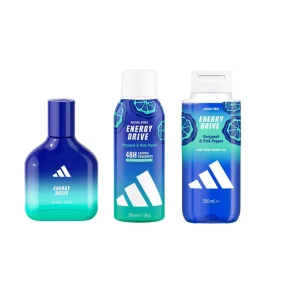 Adidas – Vibes Energy Drive Deo Spray 150 ml + Eau De Parfum 50 ml + Shower Gel 250 ml v:3313314