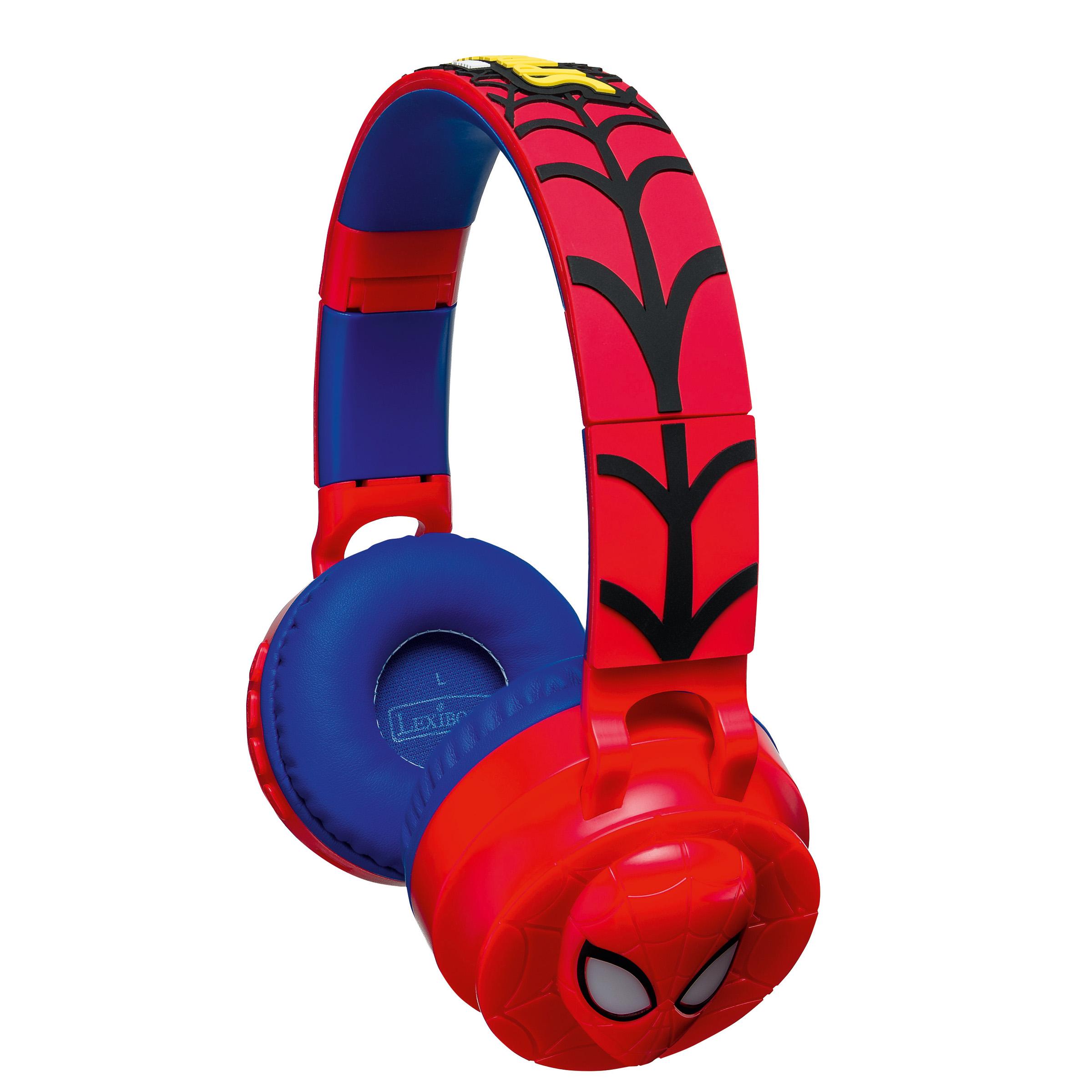 Lexibook - 3D Spider-Man On-Ear Bluetooth® and Wired foldable Headphones (HPBT015SP) v:3948185