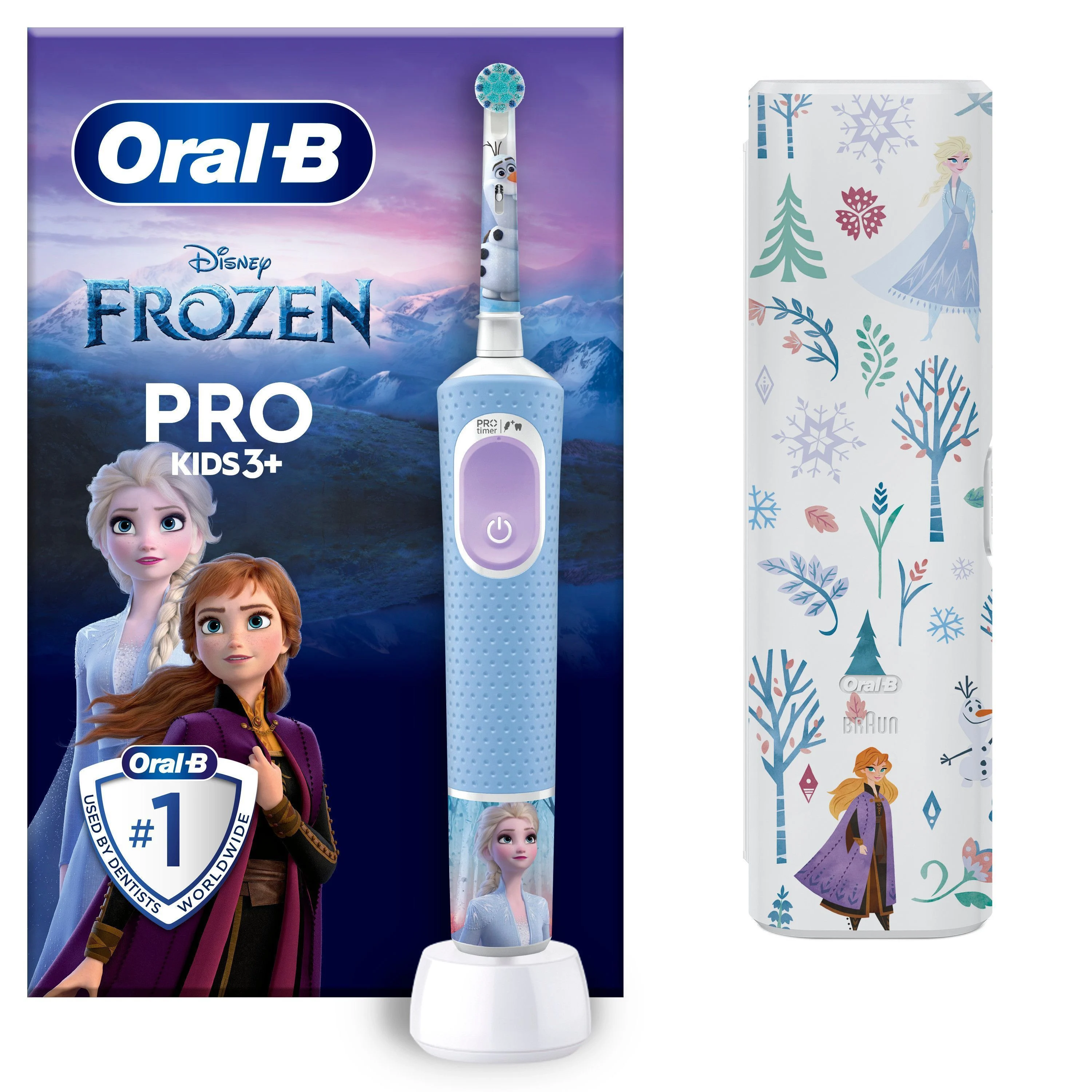 Oral B - Vitality Pro Barn Frozen Elektrisk Tannbørste HBOX + TC v:8279068