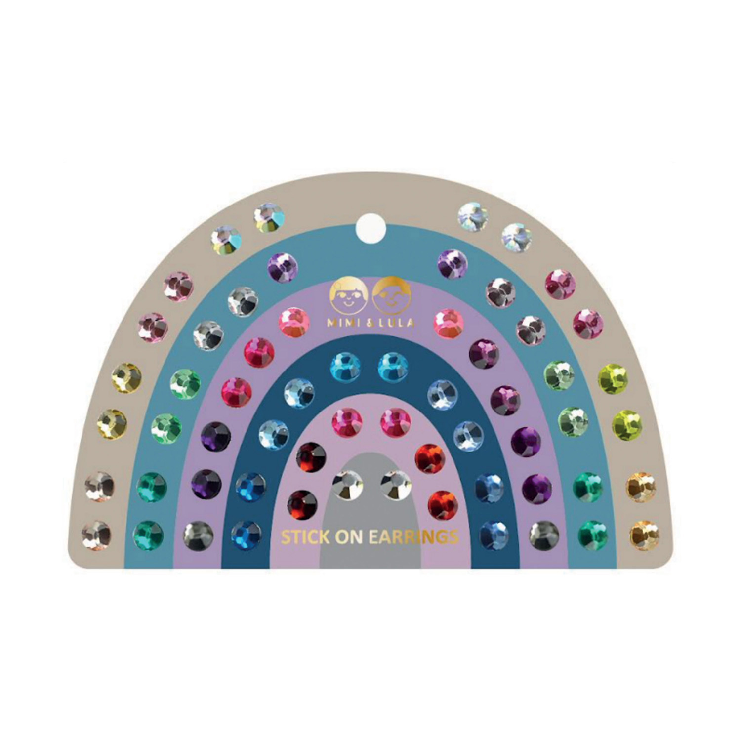 Mimi & Lula – Stick-On Earrings 30 Pairs – Colour Gem Earrings (17800438) v:7095543