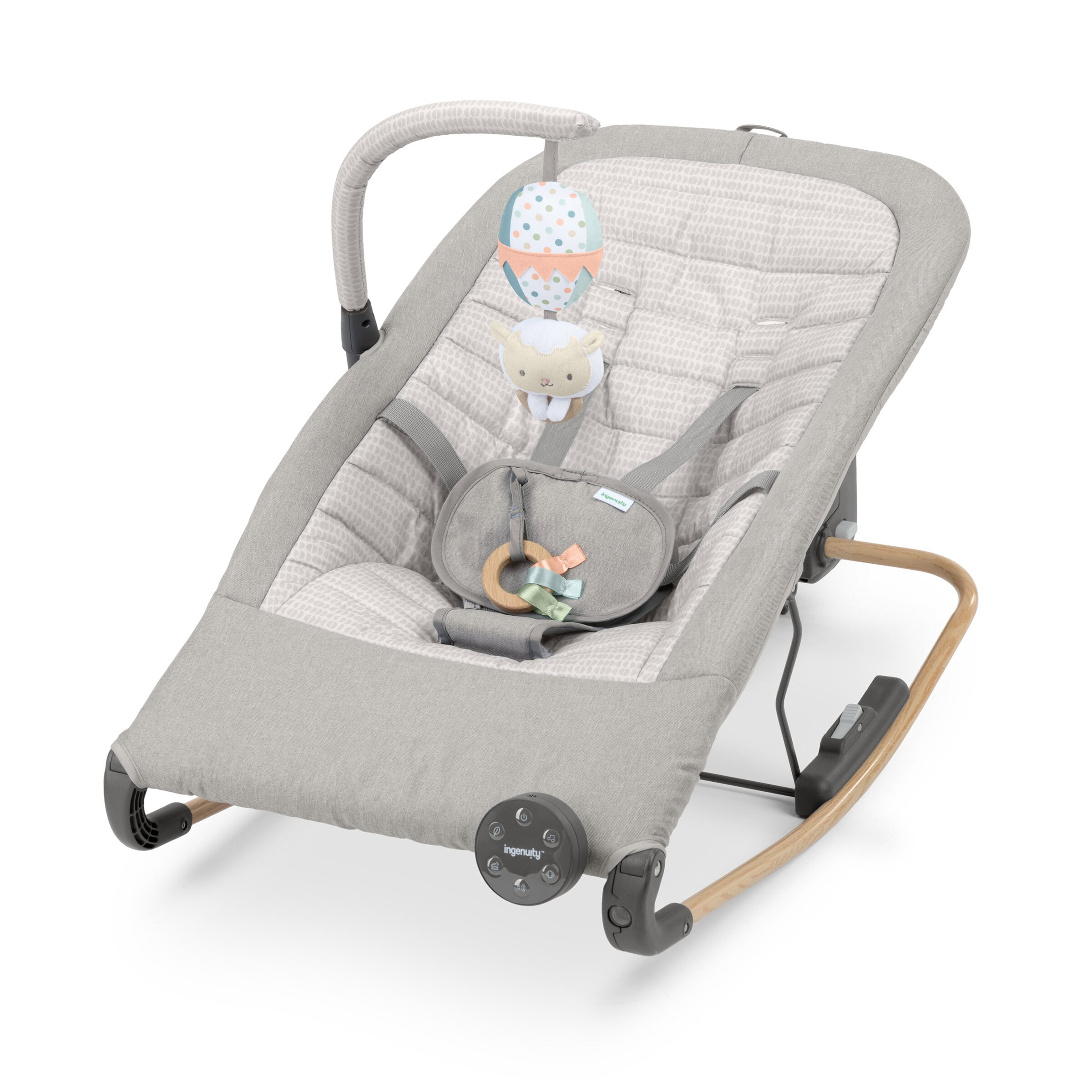 Ingenuity - Keep InMotion Automatic Rocking Seat - Gray - 0-6 M - Gratis frakt v:9102677