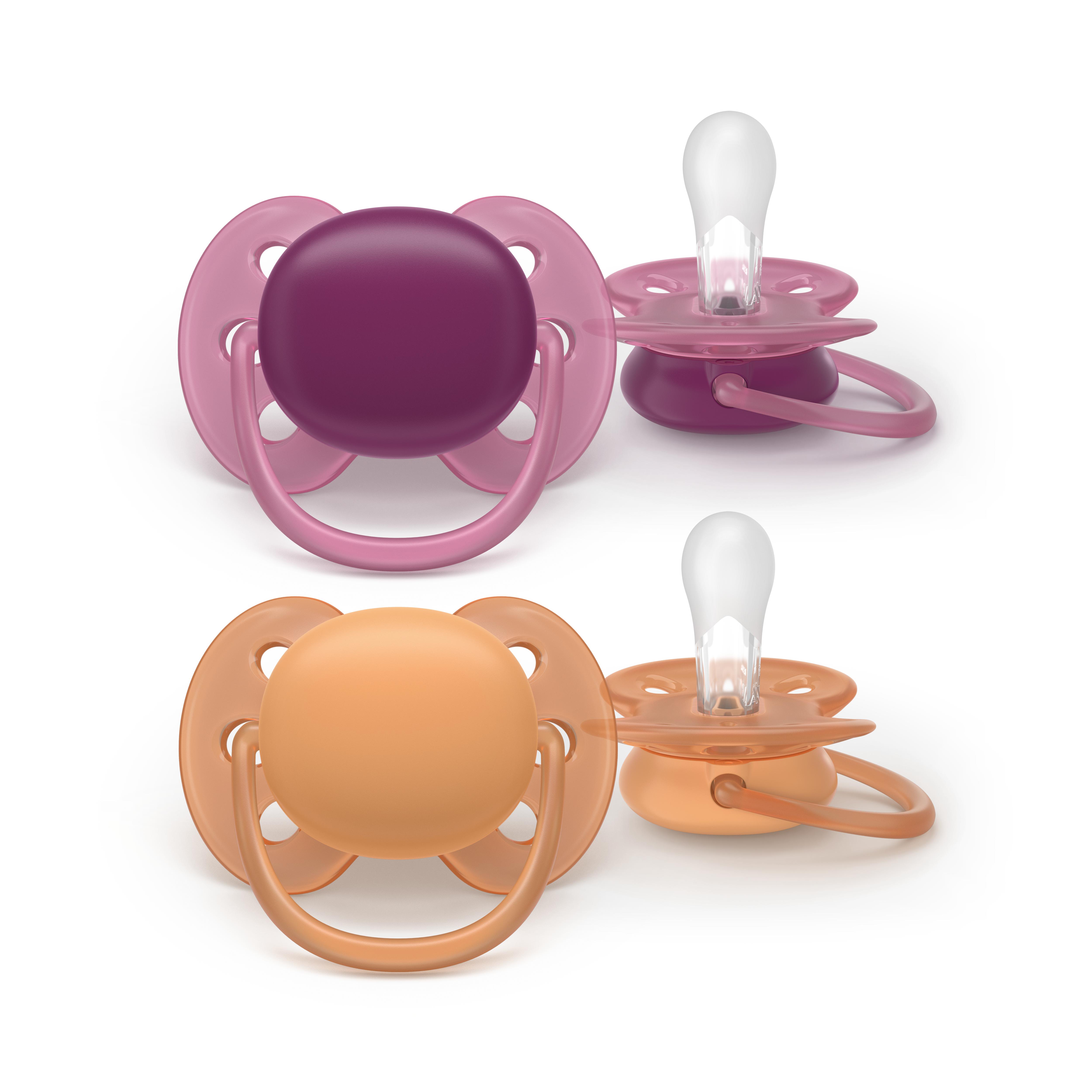 Philips Avent – Ultra soft soother, 18+m, lyserød/orange v:8607954 Philips Avent – Ultra soft soother, 18+m, lyserød/orange v:8607954