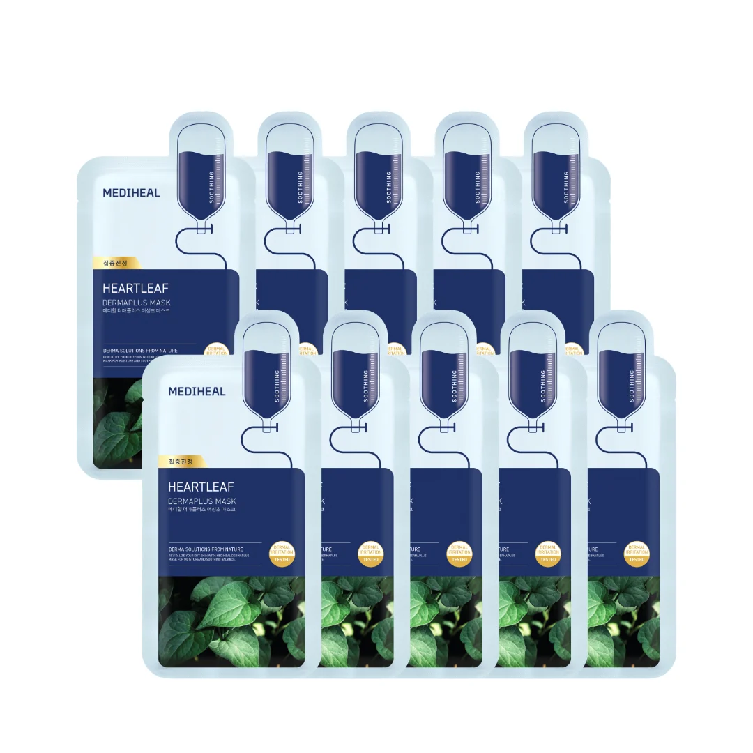 Mediheal - Dermaplus Heartleaf Mask - 10 pcs. v:4926218