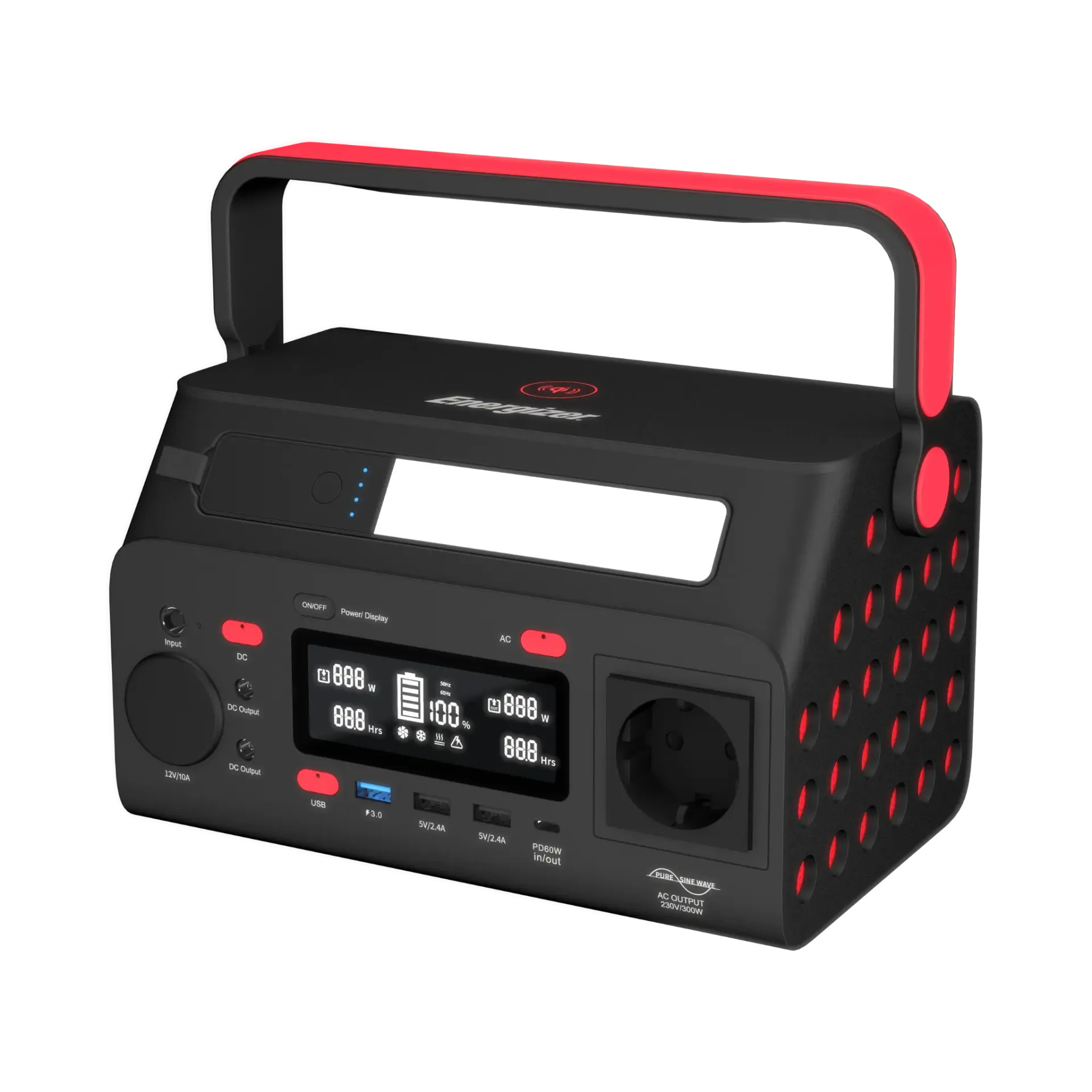 Energizer – Portable power station with 60W PD – 293Wh – Gratis frakt v:8651622