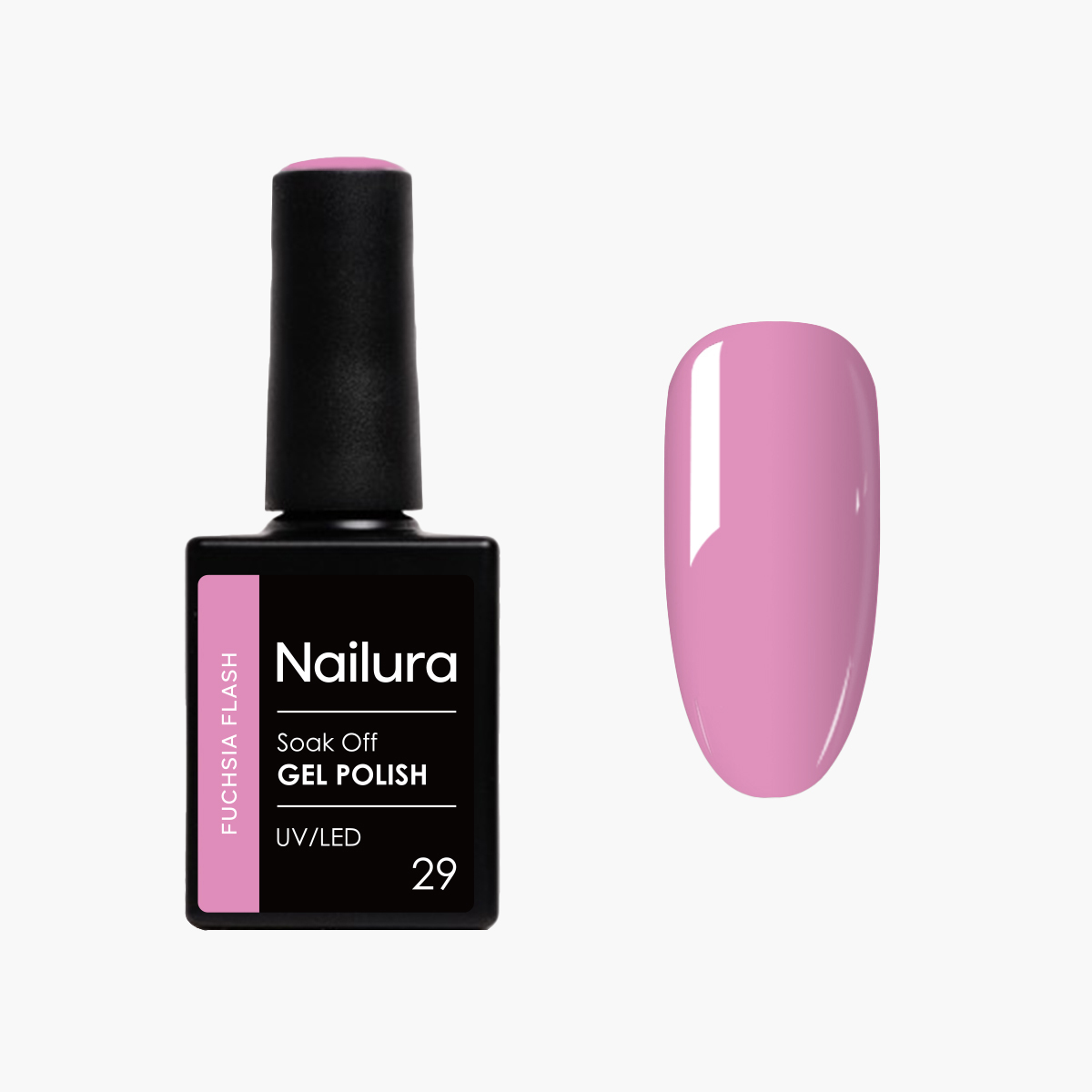 Nailura – Gel Polish 29 – Fuchsia Flash – Fuchsia – 10 ml – Fuchsia Flash v:1068880