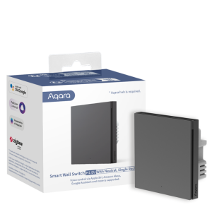 Aqara – Smart Wall Switch H1 (with neutral) – Single Rocker, Grey v:1787598 Aqara – Smart Wall Switch H1 (with neutral) – Single Rocker, Grey v:1787598