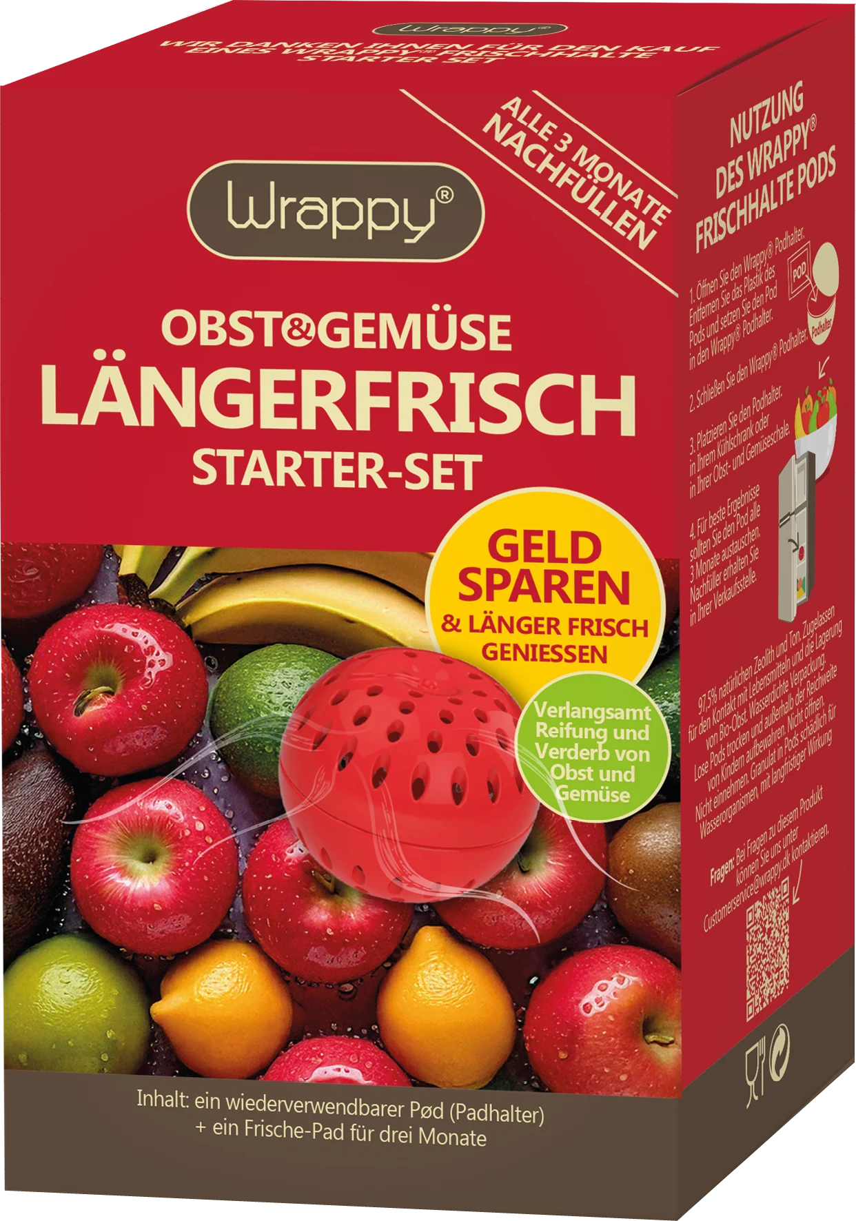 Wrappy Obst & Gemüse Längerfrisch starter set - W05-003-101 v:2940048