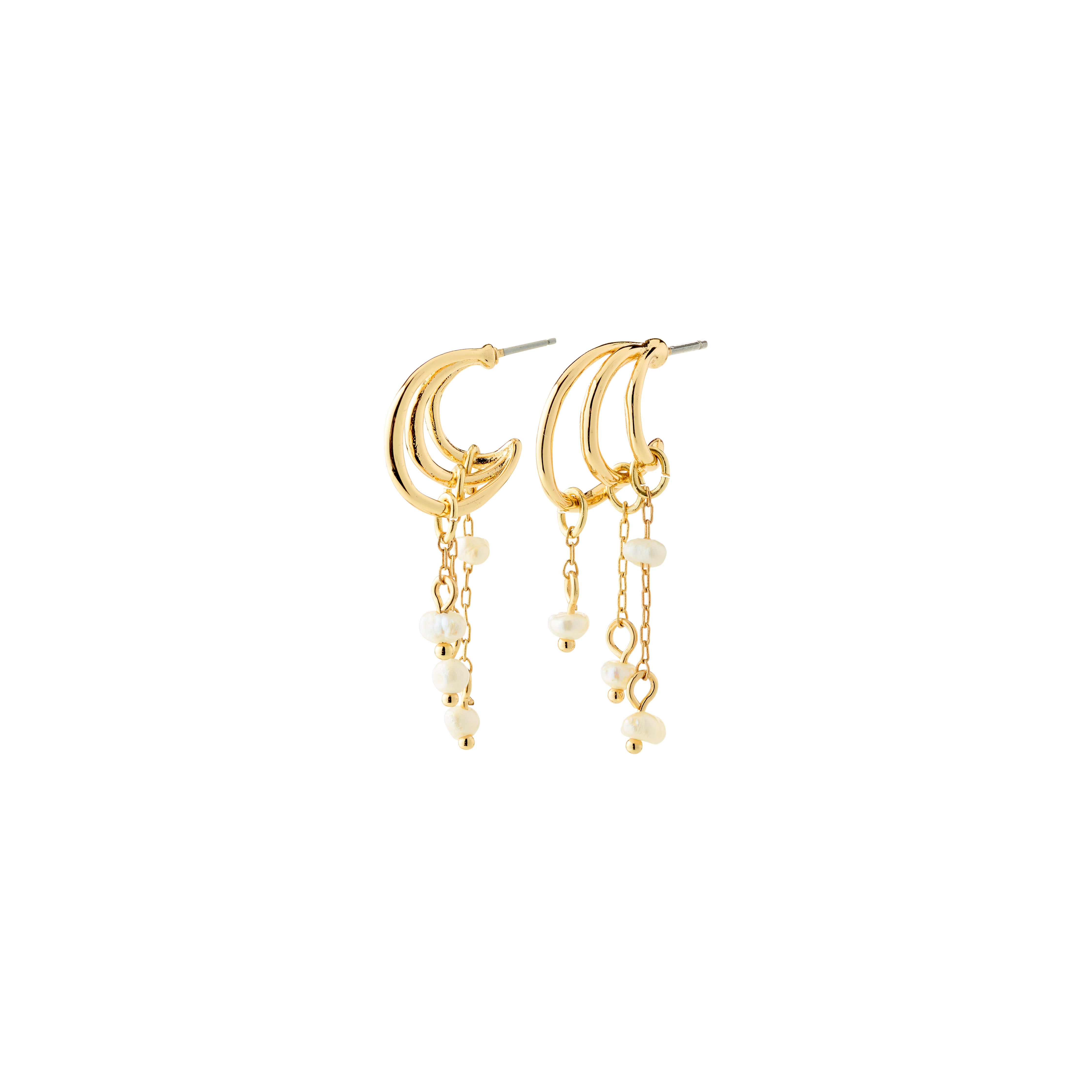 PILGRIM - LUNITH Earrings - Gold Plated - 30 mm v:5352102