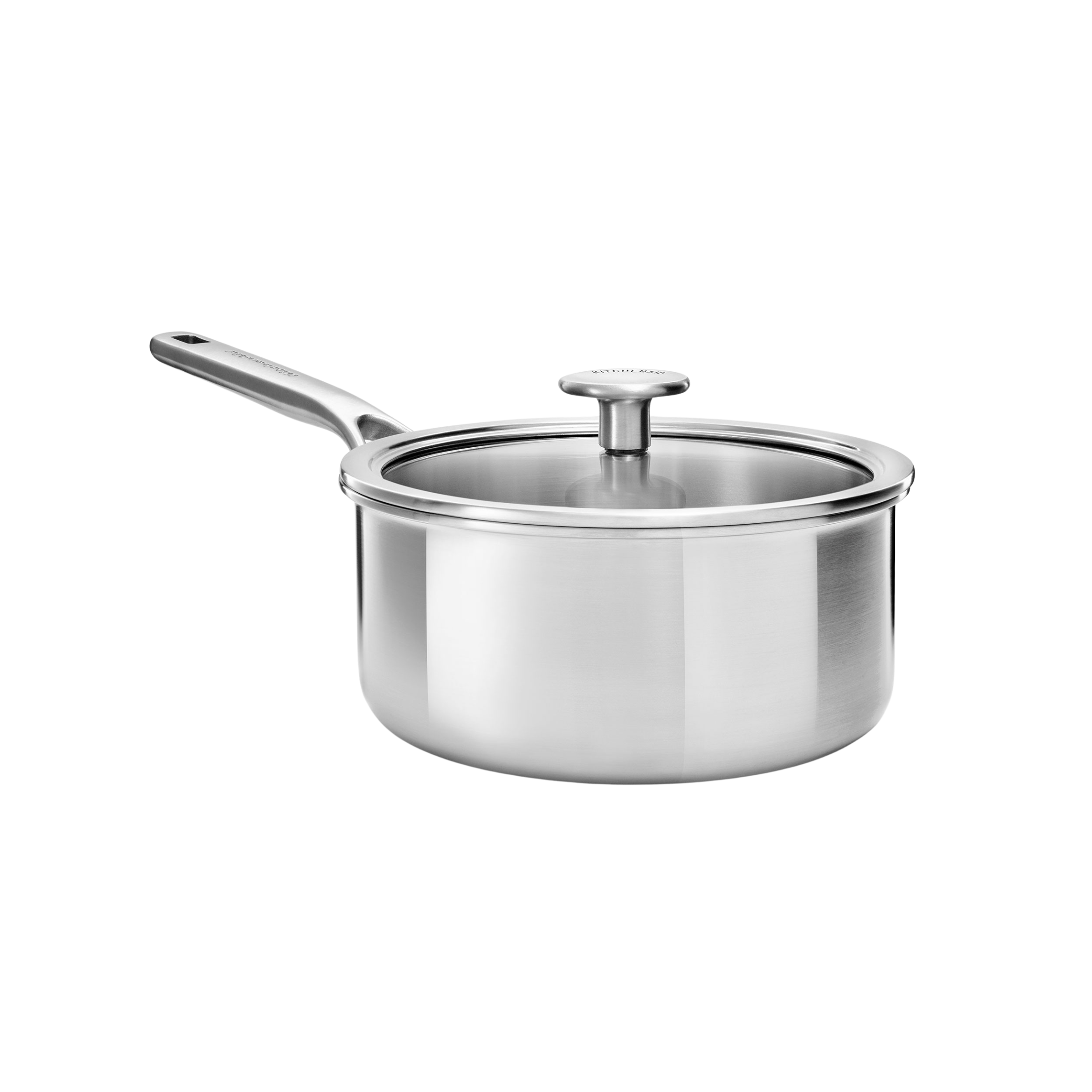 KitchenAid - Multiply Saucepan with Lid - Silver - 18cm/2.13L - Gratis frakt v:6362276