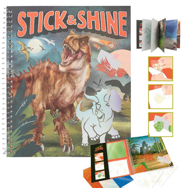 Dino World – Colouring Book Stick & Shine ( 0412473 ) v:2150729 Dino World – Colouring Book Stick & Shine ( 0412473 ) v:2150729