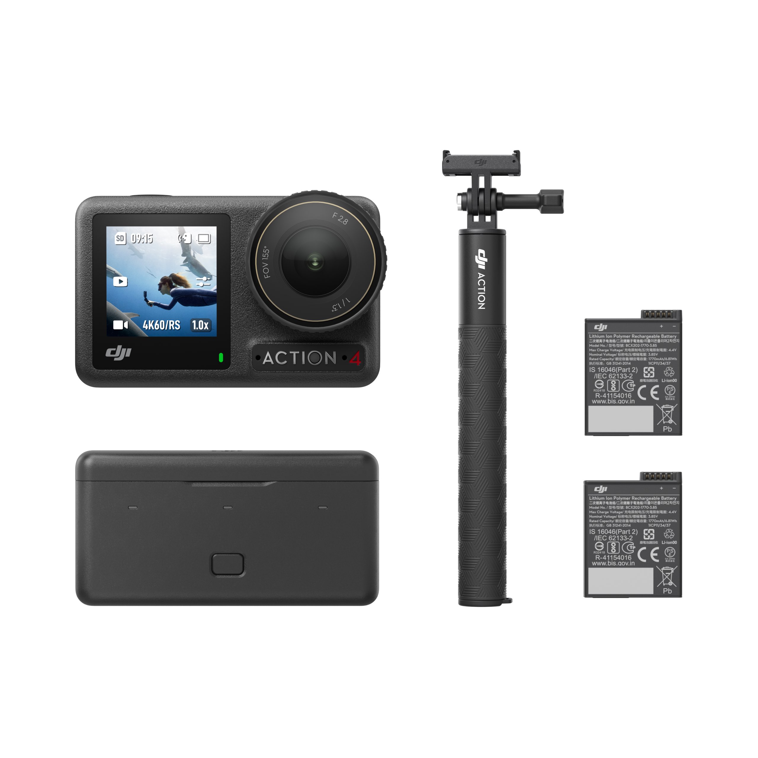 DJI – Osmo Action 4 Adventure Combo – Gratis frakt v:3323165 DJI – Osmo Action 4 Adventure Combo – Gratis frakt v:3323165