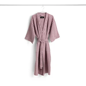 HAY – Waffle Stripete Badekåpe – One Size – Cool Rosa – Pink – Gratis frakt v:3409618