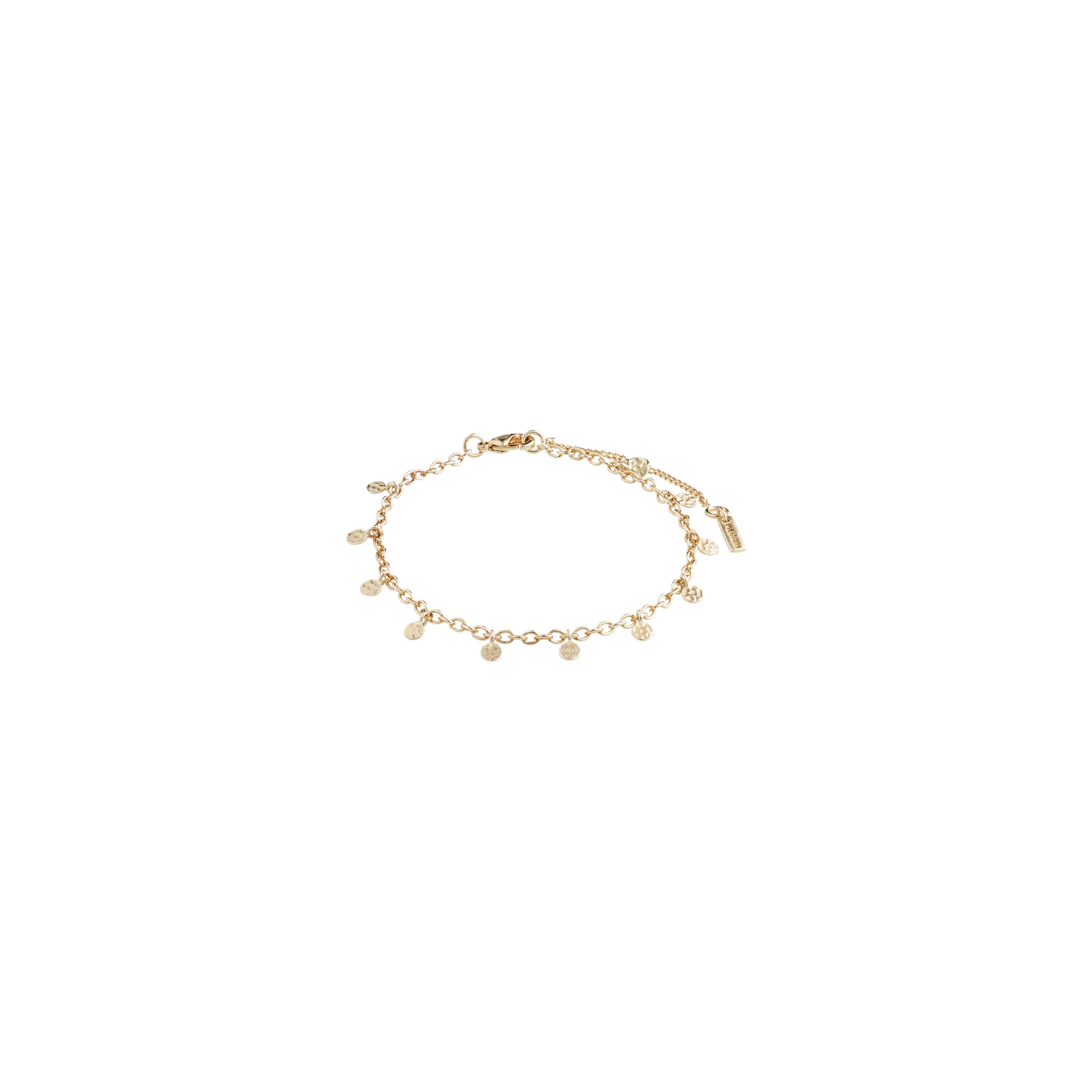 PILGRIM - PANNA Coin Bracelet - Gold Plated - Chain 16 cm + 3 cm Extension v:8694568