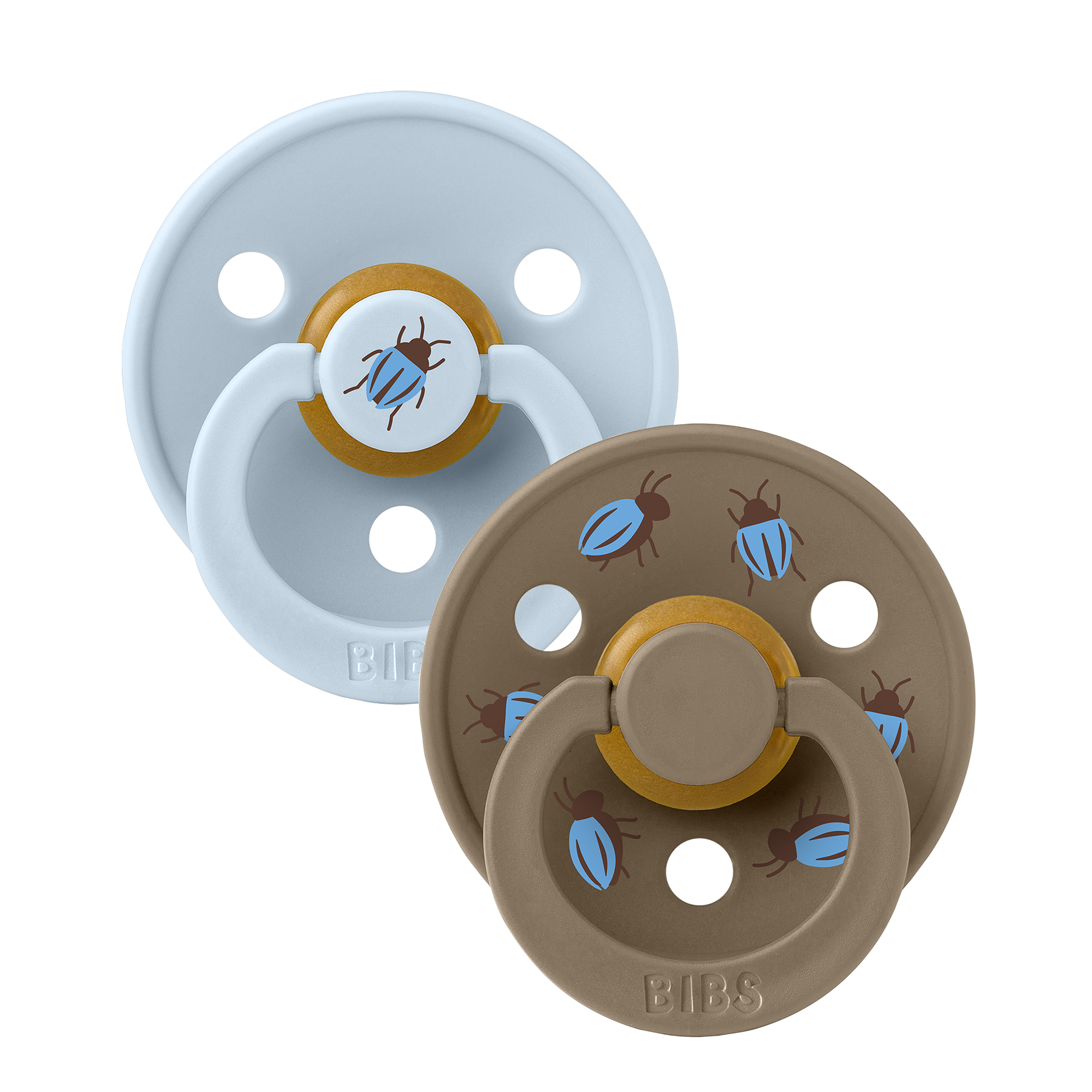 BIBS – Studio Colour Pacifier Beetle Mix – Baby Blue/Dark Oak – Size 2 v:5756227 BIBS – Studio Colour Pacifier Beetle Mix – Baby Blue/Dark Oak – Size 2 v:5756227