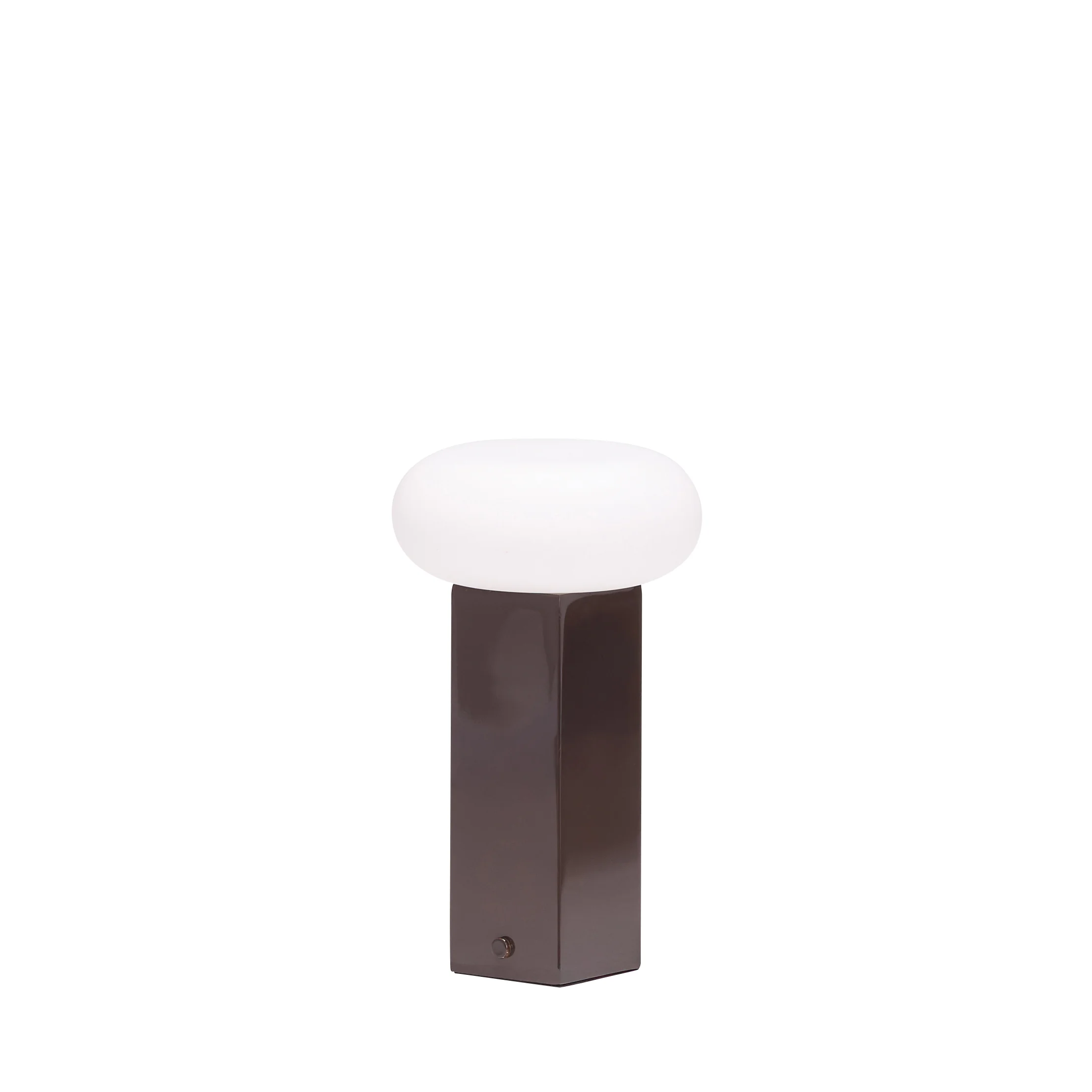 Hübsch - Low Portable Lamp - Brown - 12x12xh20cm - Gratis frakt v:4472356