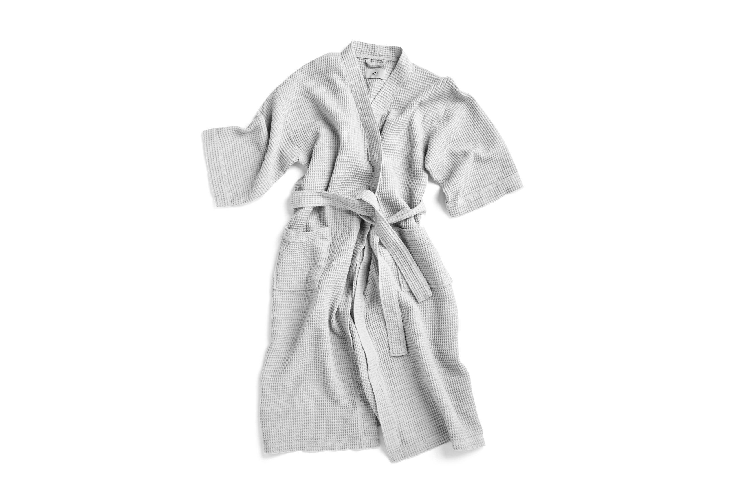 HAY - Waffle Badekåpe - One Size - Grå - Grey - Gratis frakt v:1653332