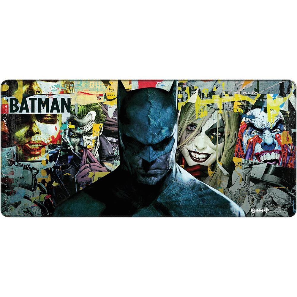 DC: Batman – Torn Collage – Batman And Villains (XL Mousepads) – Batman & Villains – Gratis frakt v:6027688
