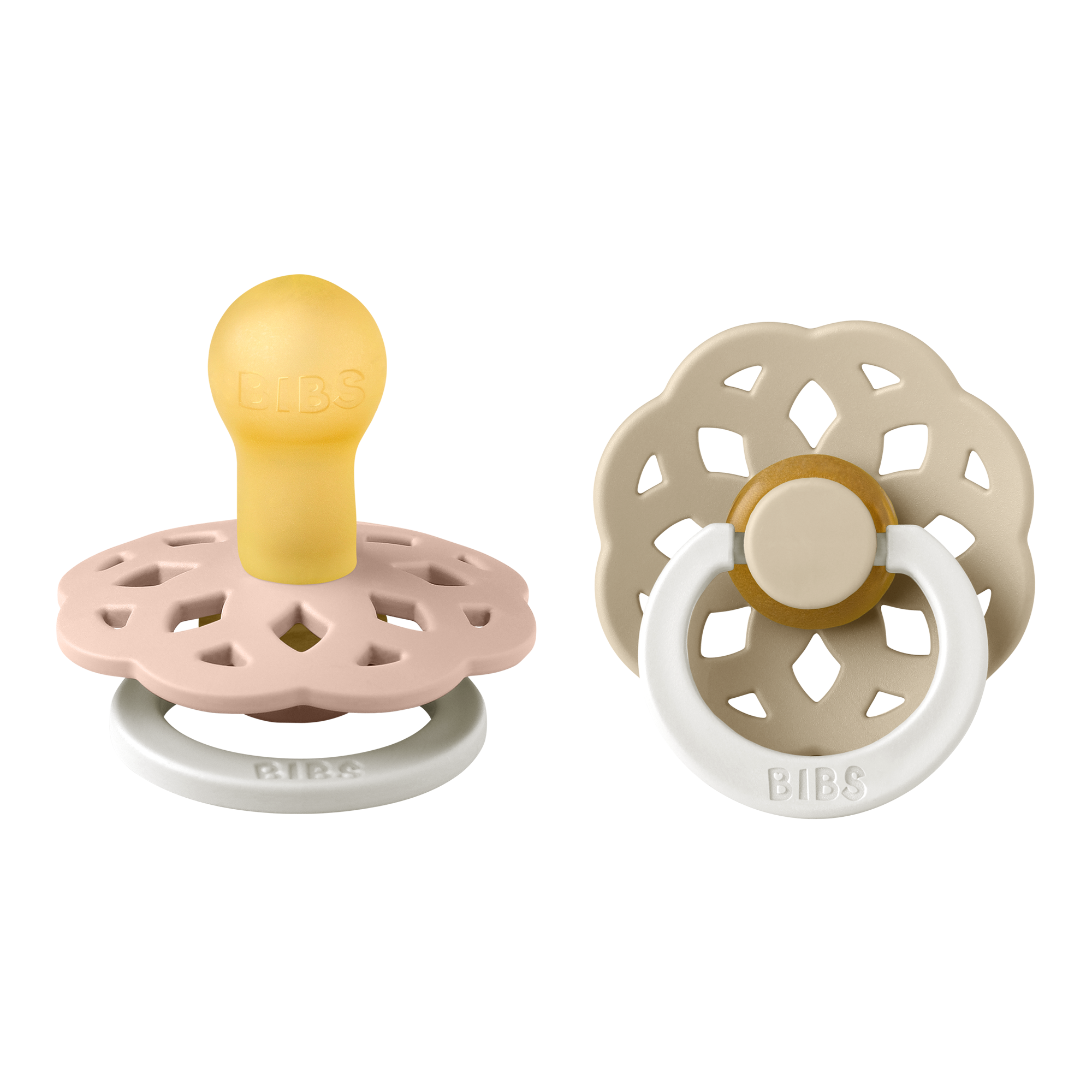 BIBS – Pacifier Boheme 2 PACK Latex – Blush GLOW/Vanilla GLOW – Size 1 v:5537368 BIBS – Pacifier Boheme 2 PACK Latex – Blush GLOW/Vanilla GLOW – Size 1 v:5537368