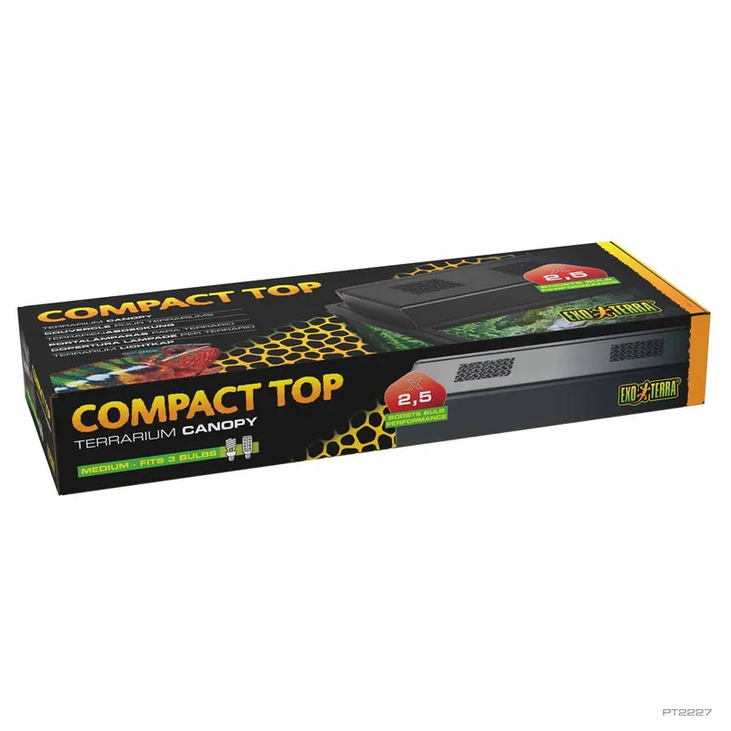 Exo Terra – Compact Top for 3 bulbs – 60 x 20 x 9 cm – Gratis frakt v:7092213