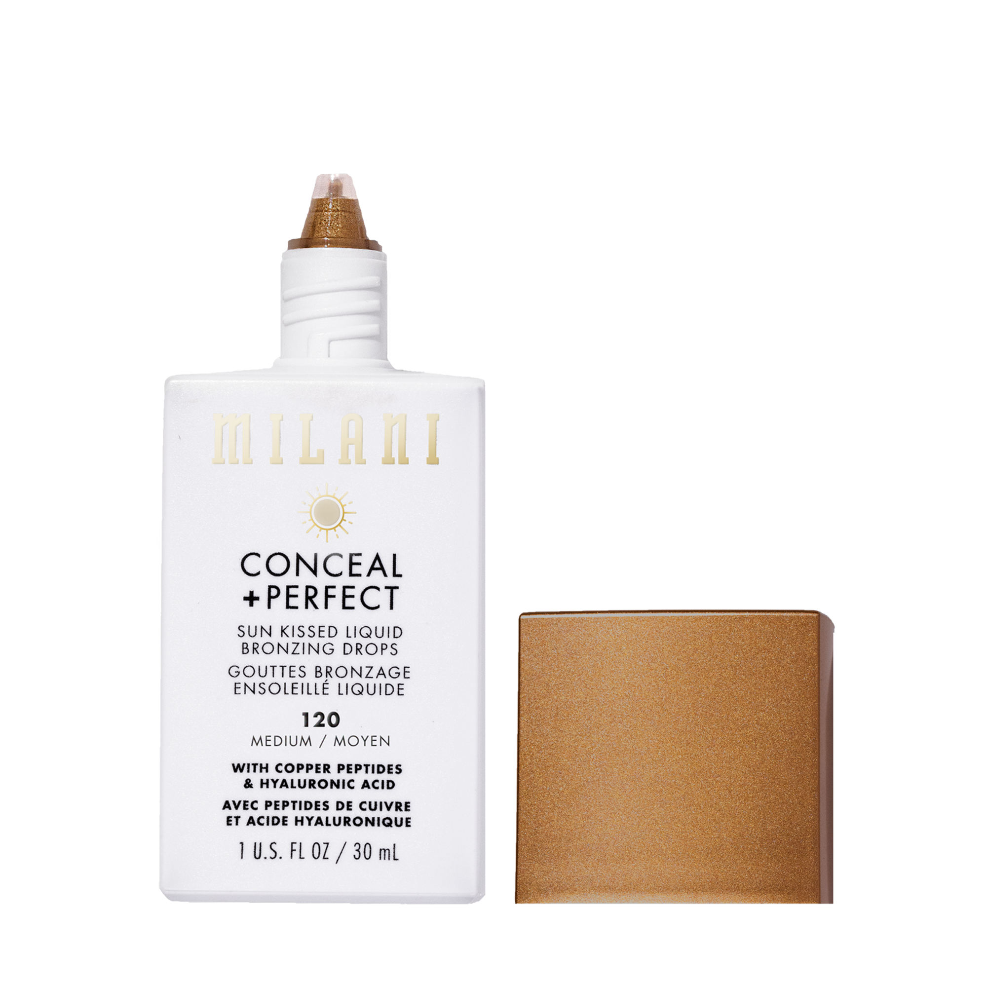 Milani Cosmetics - Conceal + Perfect Sun Kissed Liquid Bronzing Drops - 120 Medium - 30 ml - Medium v:6784912