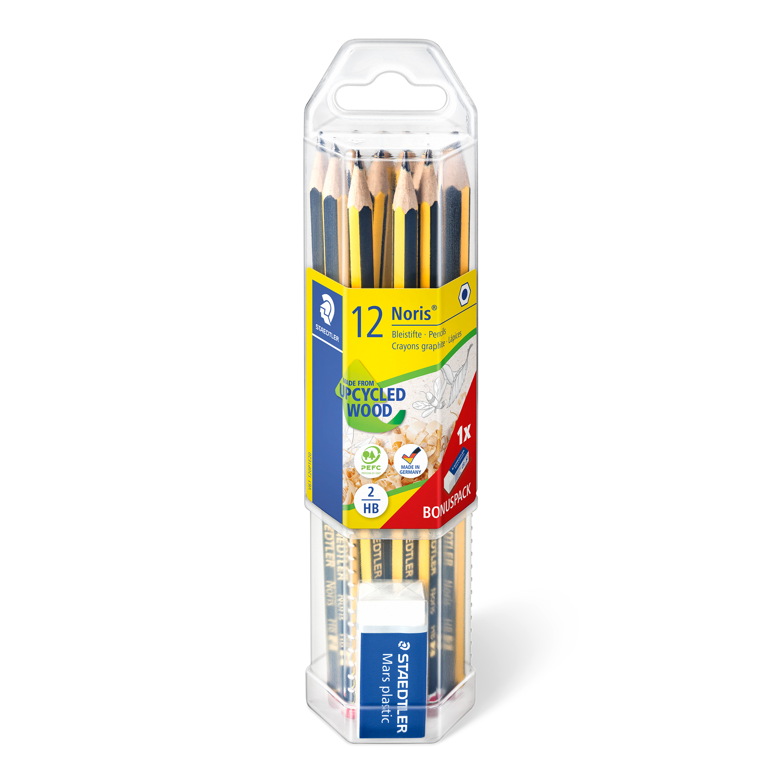 Staedtler – Noris classic pencils, incl. eraser, 12 pcs. (61 120P1) v:2958028 Staedtler – Noris classic pencils, incl. eraser, 12 pcs. (61 120P1) v:2958028