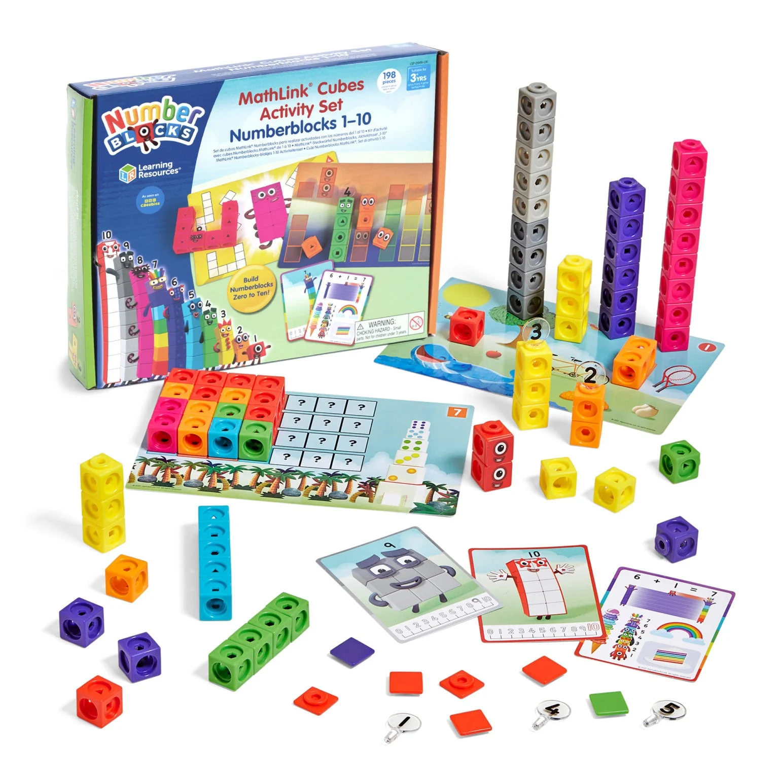 Learning Resources – MathLink Cubes Numberblocks 1-10 Activity Set (LSP0949-SCA) v:7358911