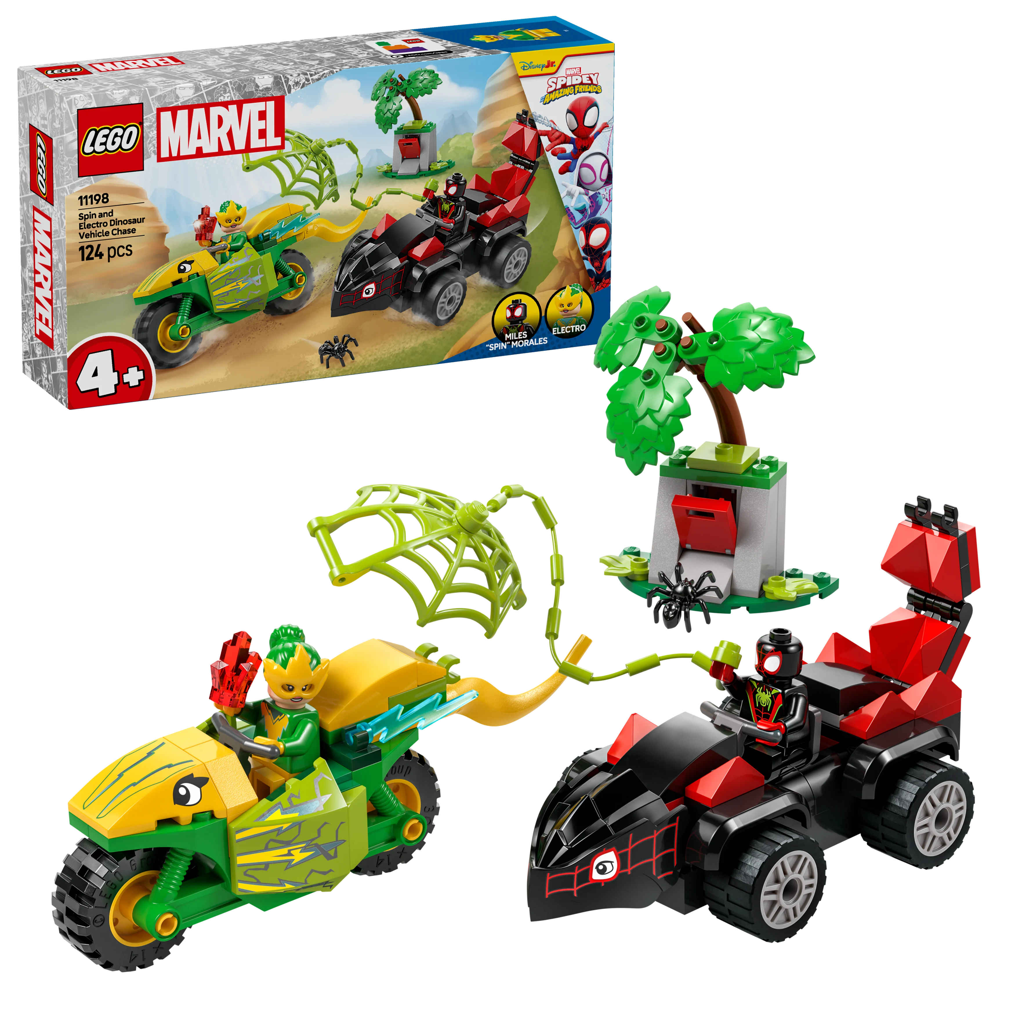 LEGO - Spidey - Dinosaurkjøretøysjakt med Spin og Electro (11198) v:7524206