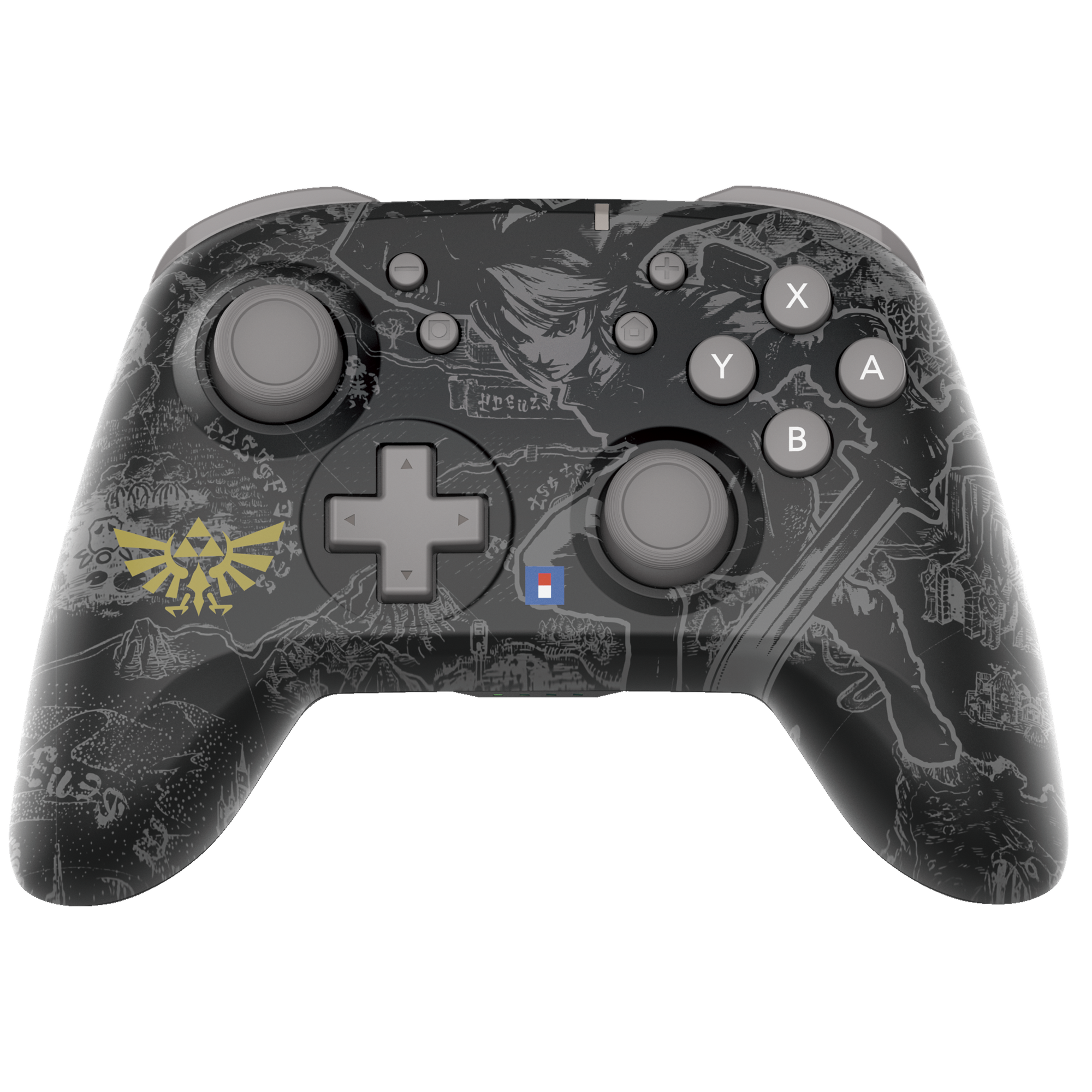 HORI - Wireless HORIPAD - Zelda Black & Grey - Switch/ Switch 2 - Nintendo Switch 2 - Zelda - Black & Grey - Engelsk - Standard v:6725938