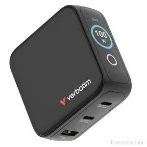 Verbatim – Mini GaN Charger 3-port 100W with Display – 3-port 100W – Gratis frakt v:2290339
