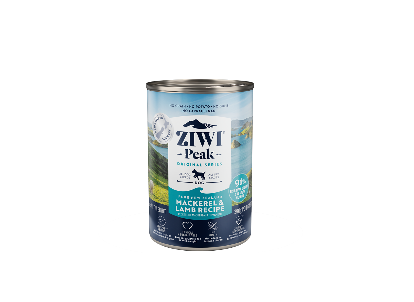 Ziwipeak - Mackerel & lamb recipe, wet food 390 gr. - (zp034) v:7585196