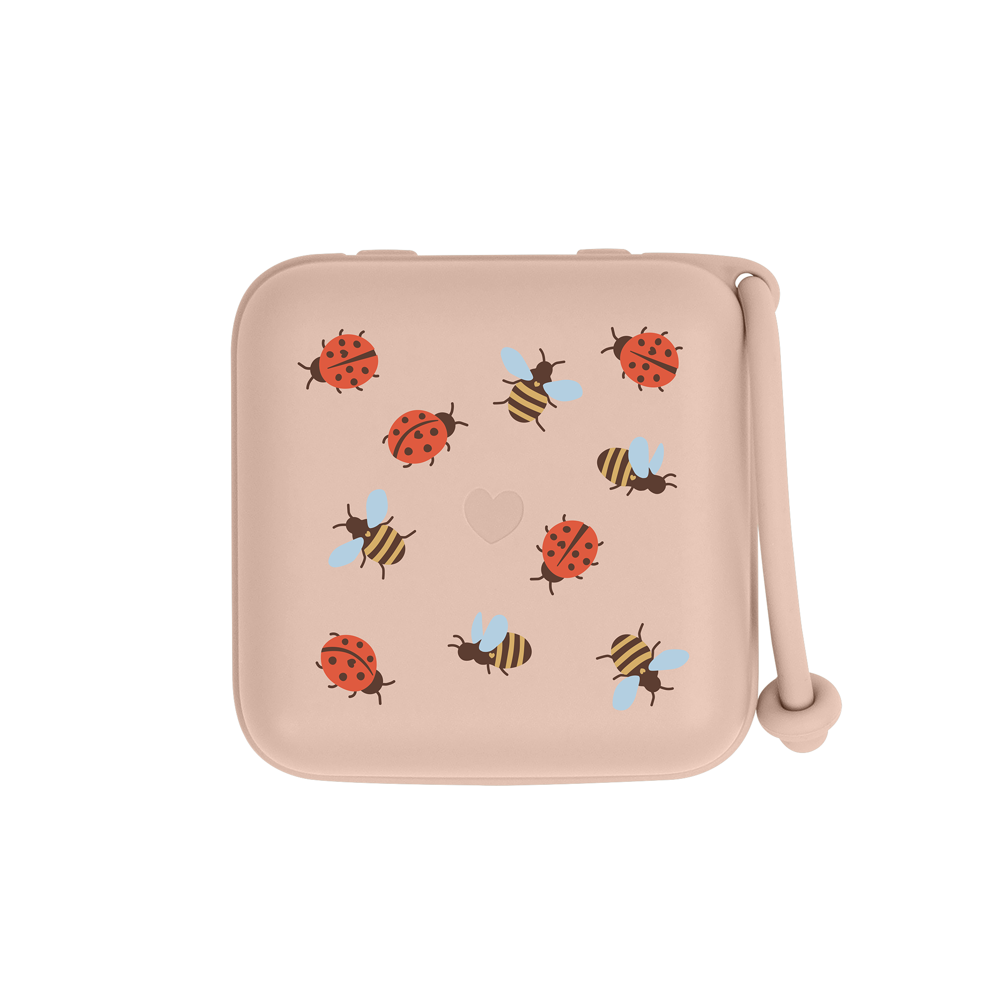 BIBS - Studio Pacifier Box Ladybug Bumblebee Mix - Blush - Onesize v:8518188