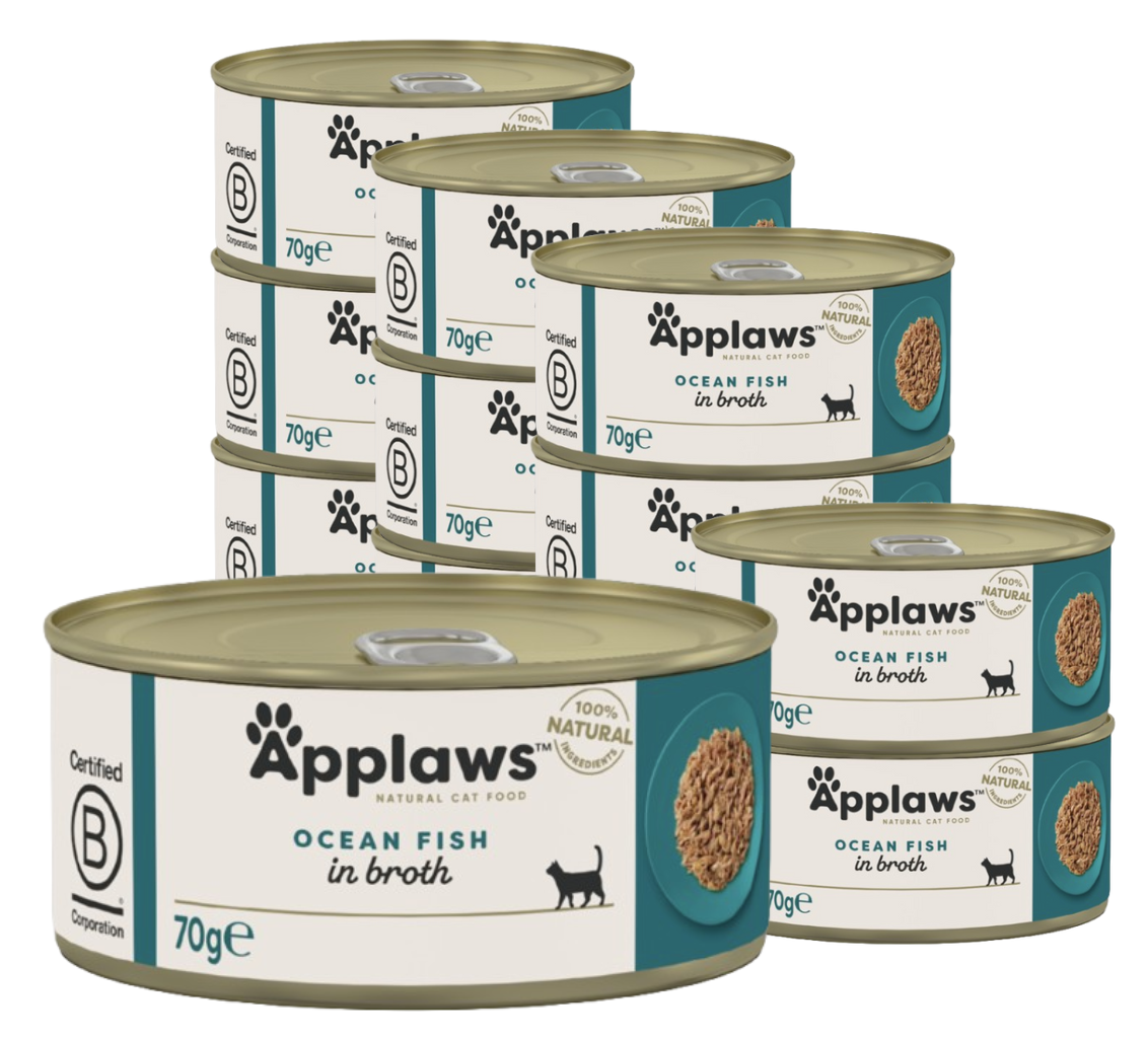 Applaws - 12 x Wet Cat Food 70 g - Ocean Fish - 0.84 - Ocean Fish v:7943666