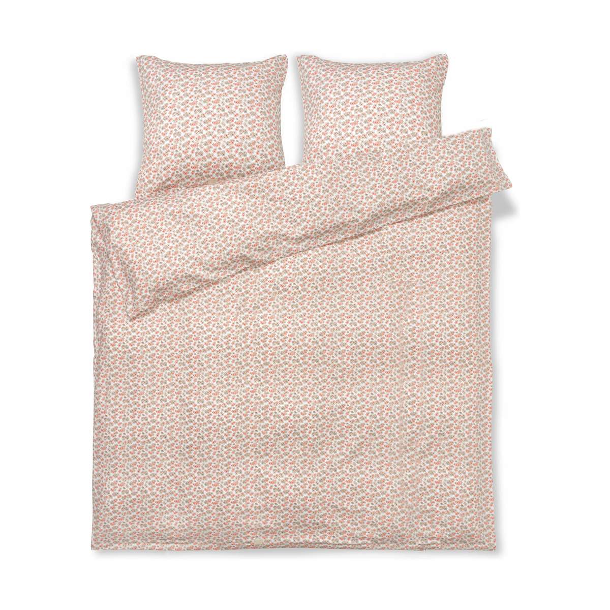 Juna - Pleasantly Sengetøy - Hvit/Rosa - 200x220 cm - Gratis frakt v:5506146