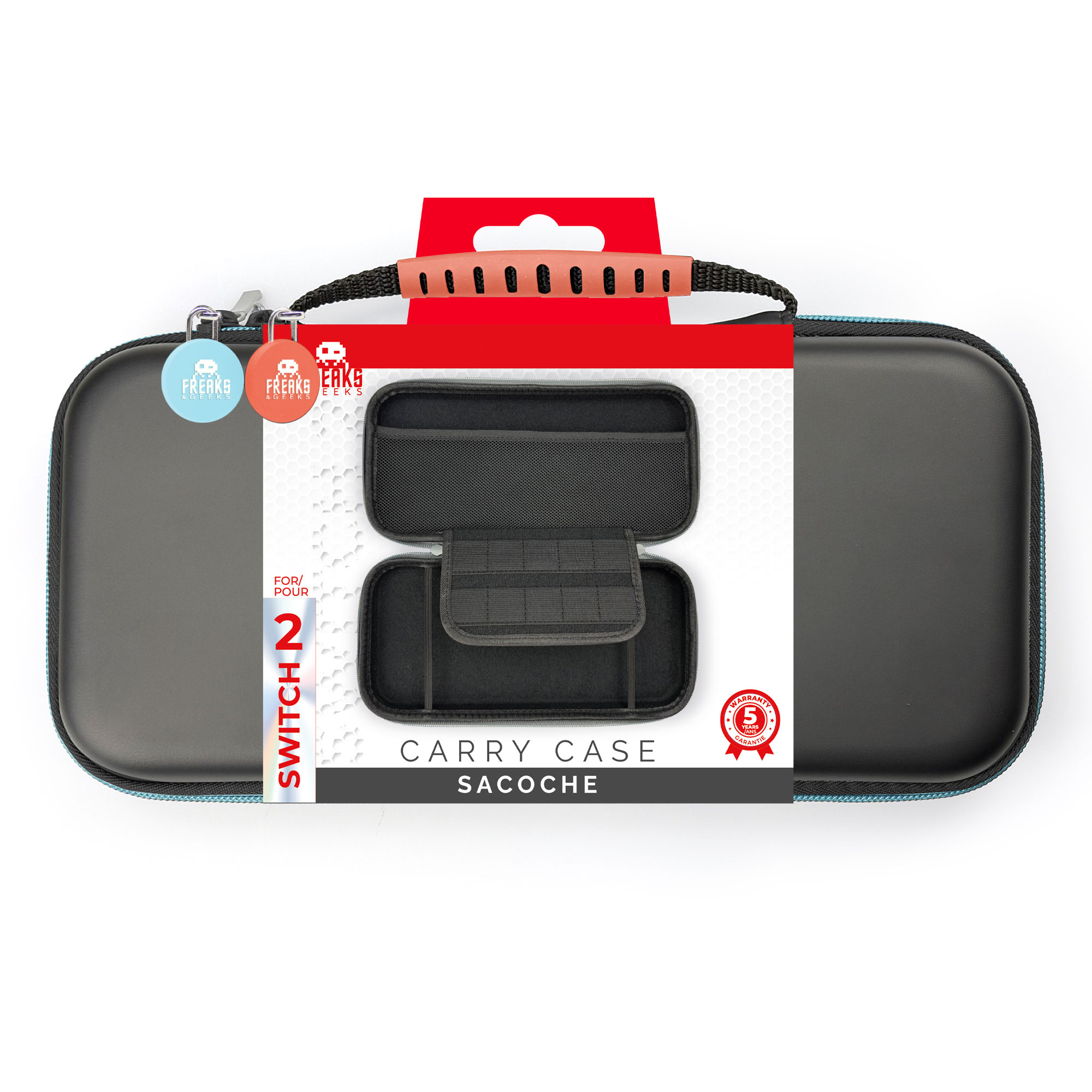 Freaks And Geeks – Case for Switch 2 / Switch / Oled – Blue & Red v:5486311 Freaks And Geeks – Case for Switch 2 / Switch / Oled – Blue & Red v:5486311