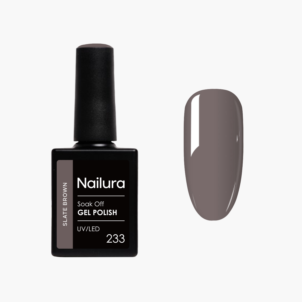 Nailura – Gel Polish 233 – Slate Brown – 10 ml – Slate Brown v:6015561