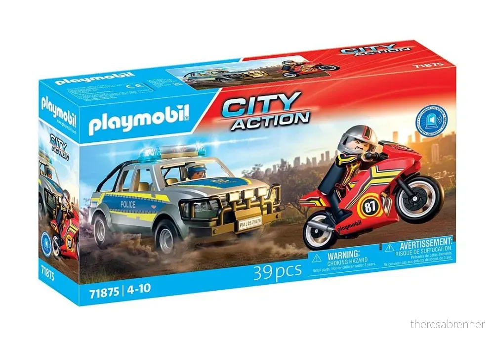 PLAYMOBIL - Police Chase with Pick-Up Truck (71875) - Gratis frakt v:4485032