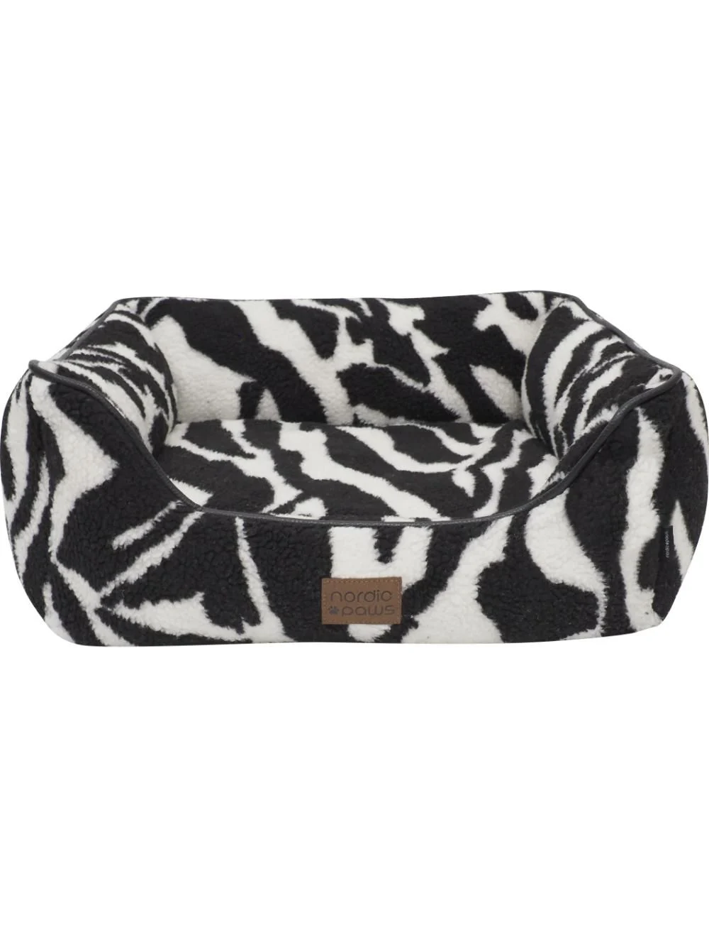 Nordic paws - Zebra Comfort Dogbed - Zebra - L 76 x 69 x 23 - Gratis frakt v:6946416