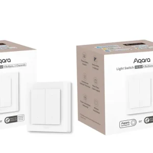 Aqara – 2x Light Switch H2 EU (4 Buttons, 2 Channels) – Bundle – Gratis frakt v:3285155