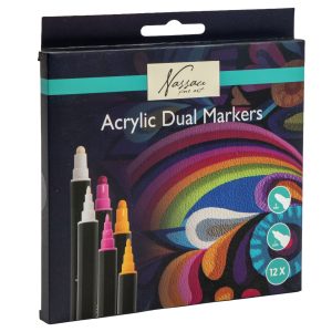 Nassau – Acrylic Marker Dual Tip, 12 pcs (AR077000) v:6616437