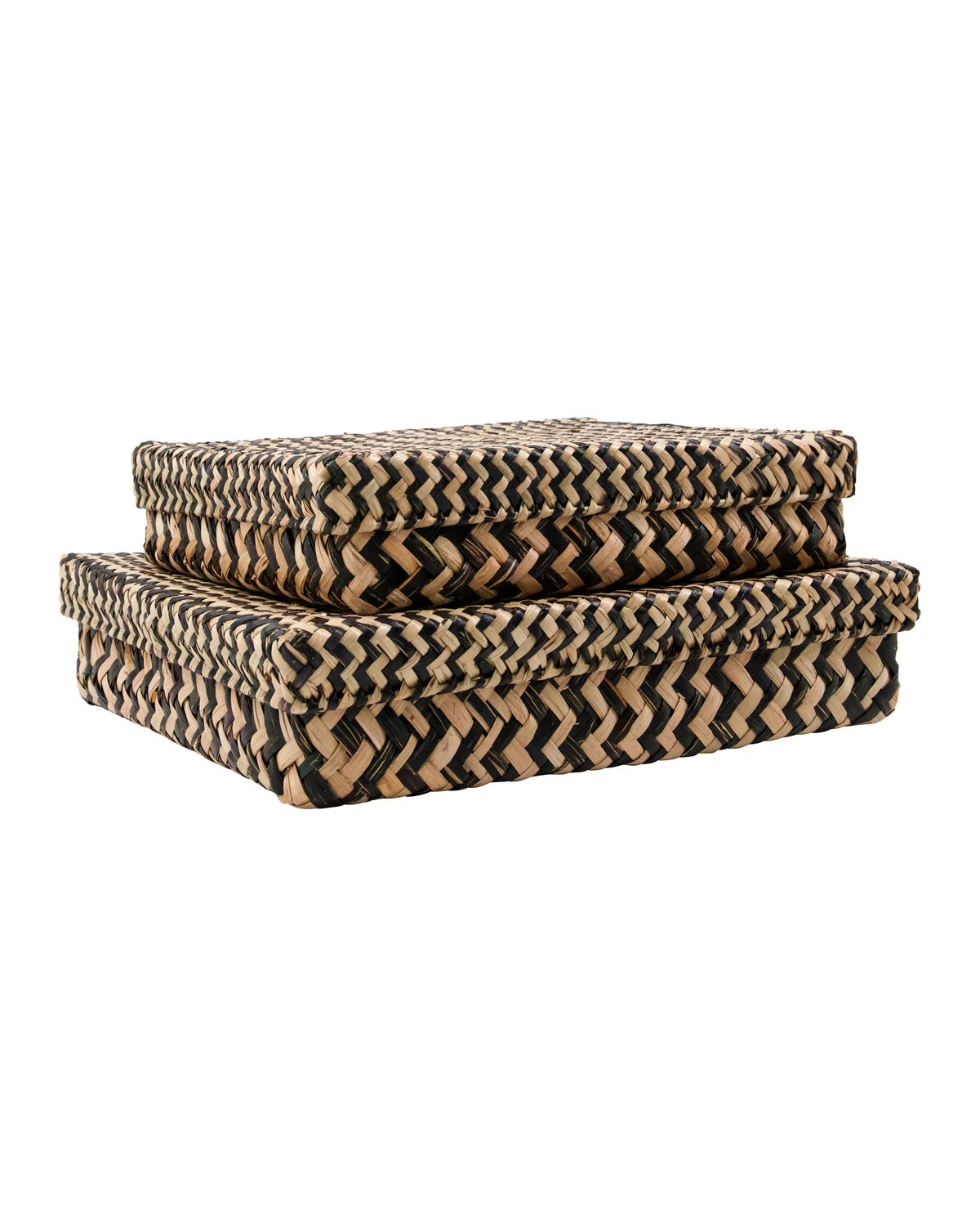 House Doctor - Storage Basket HDOllie - Black, Nature - Gratis frakt v:6464576